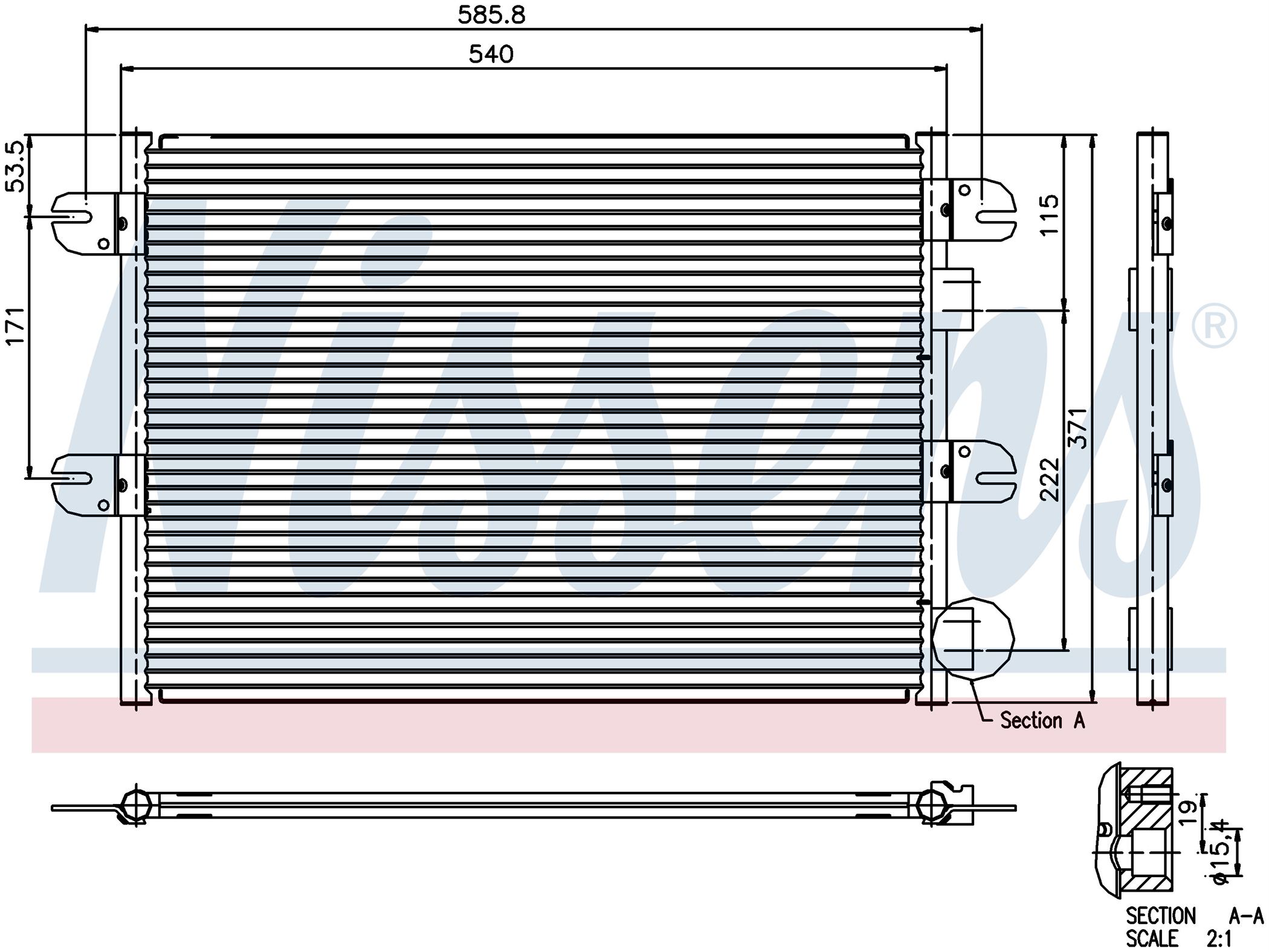 Радиатор кондиционера IVECO EUROCARGO (2001) EUROCARGO 75E.13