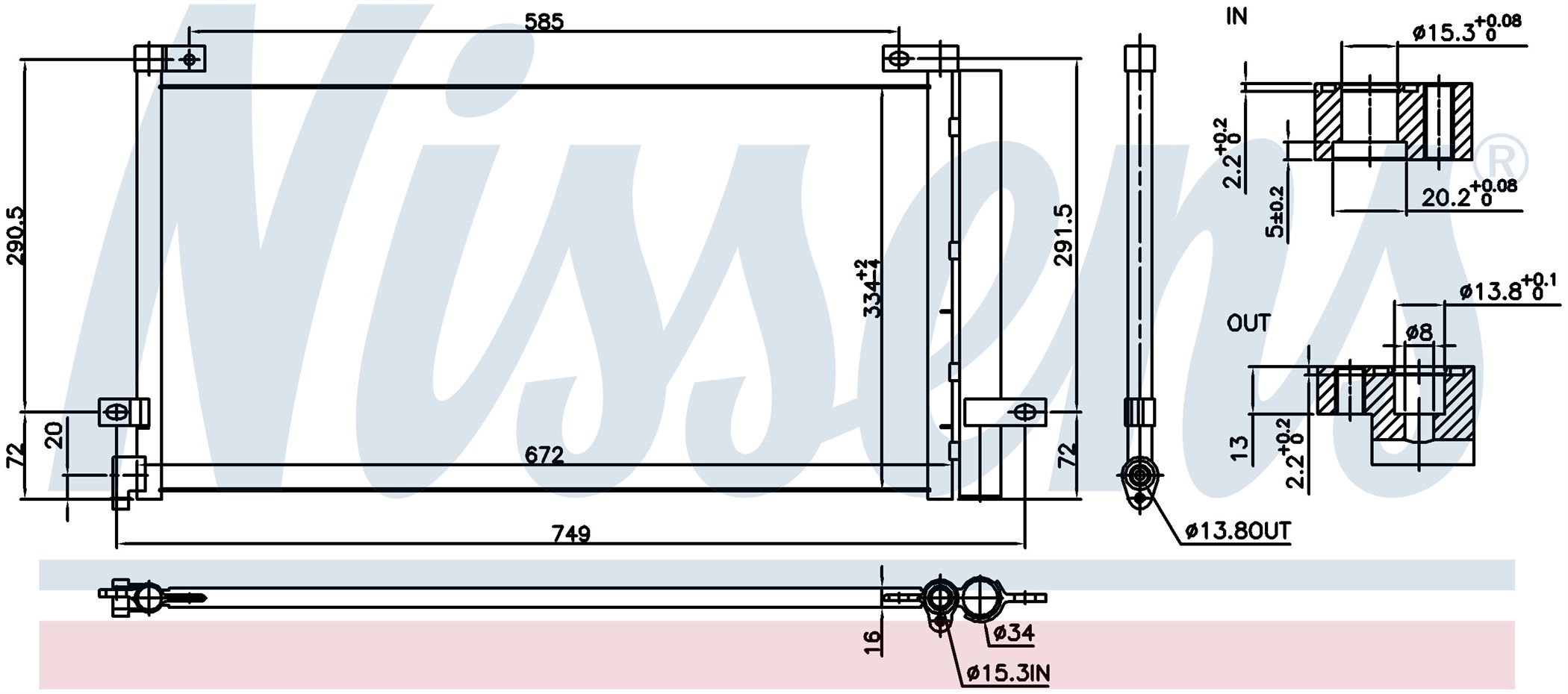 Радіатор кондиціонера VOLVO FM SERIES (2005) FM 420