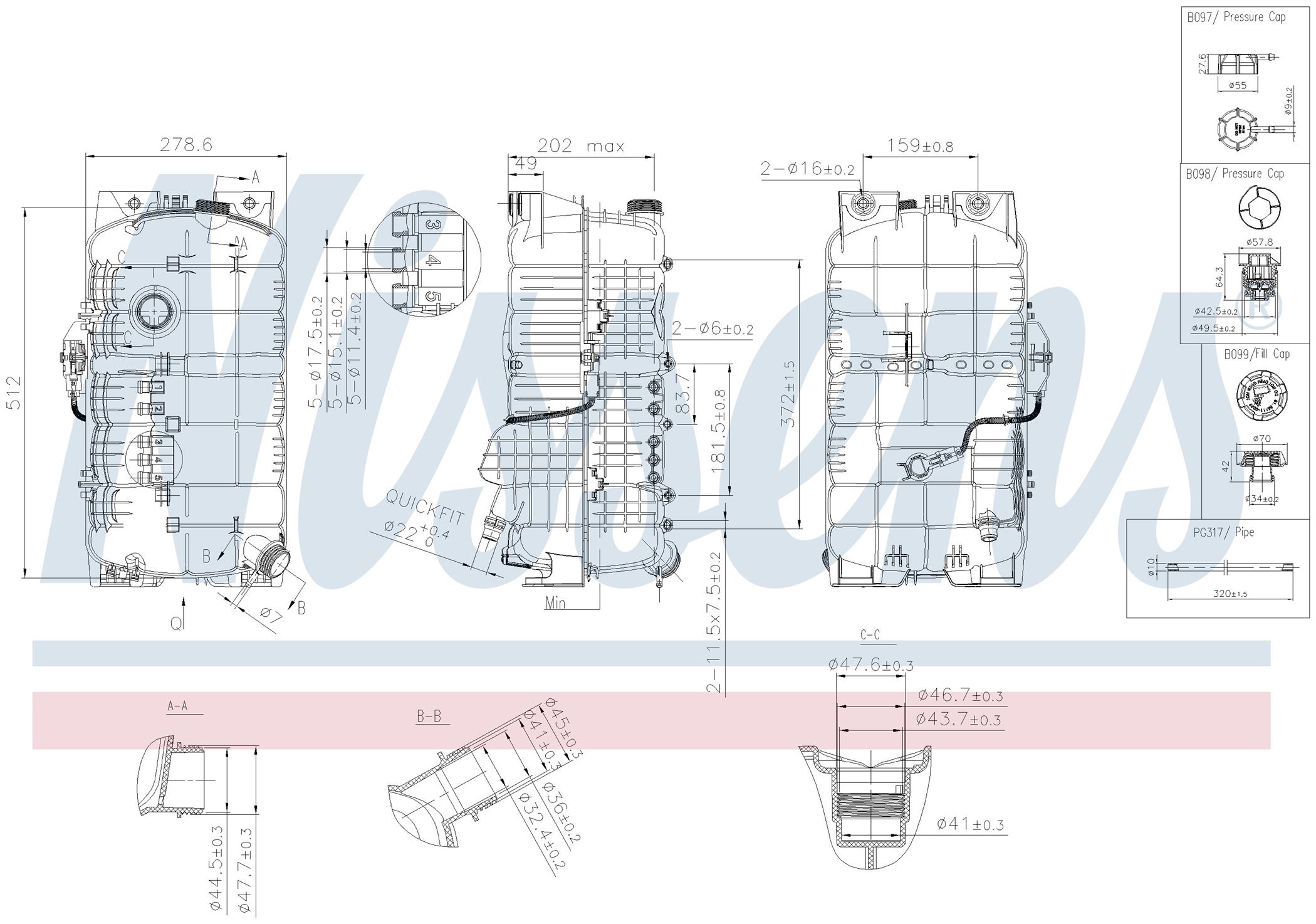 Бачек расширительный MAN TGX-SERIES (2007) TGX 18.680