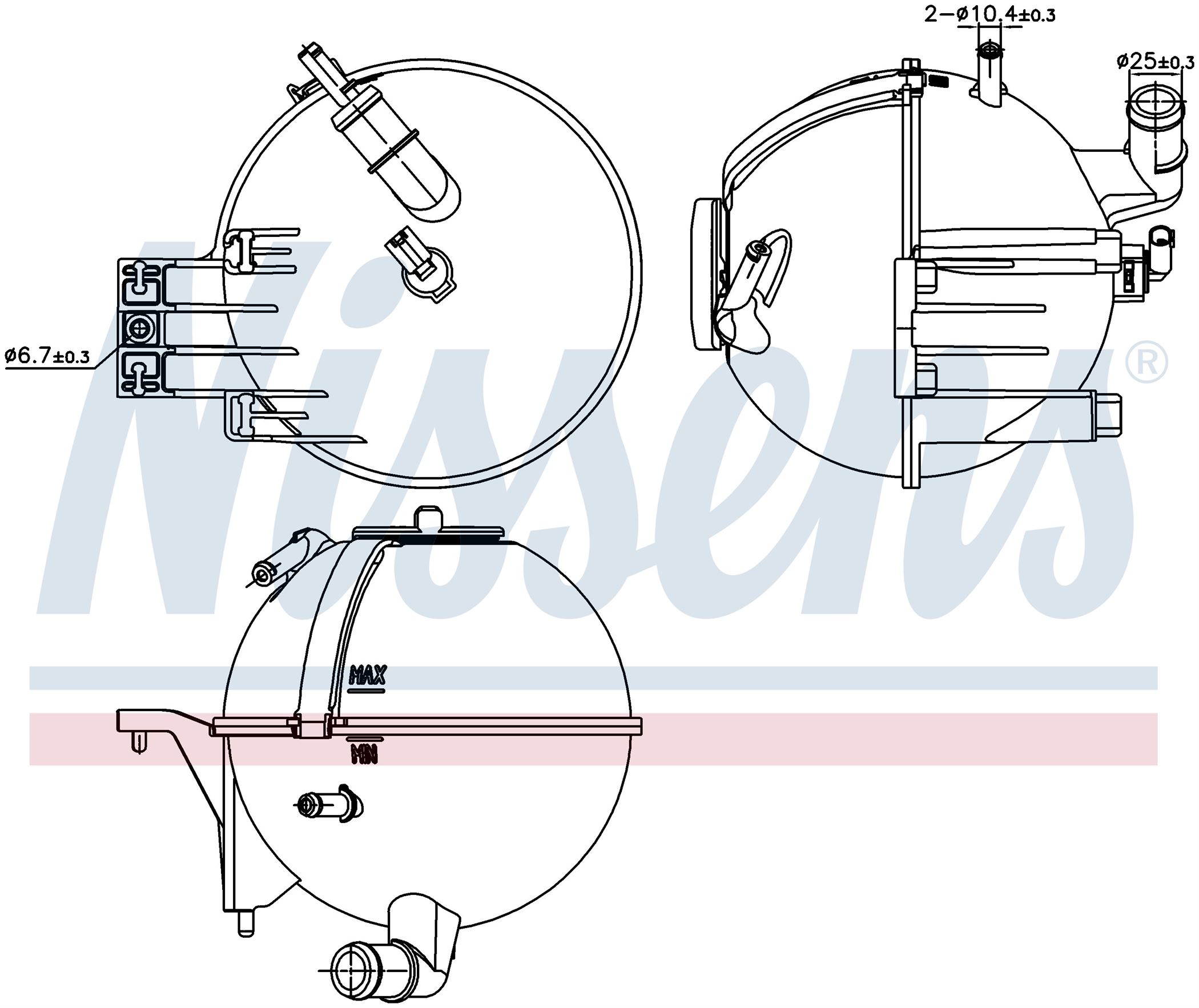 Бачек расширительный MB SPRINTER SERIES B906 (2007) SPRINTER 209D 2.2 CDI