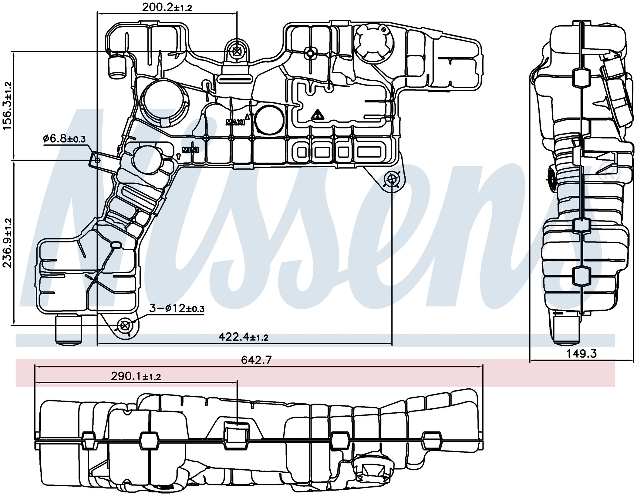 Бачок розширювальний RENAULT MIDLUM (2000) MIDLUM 180.09