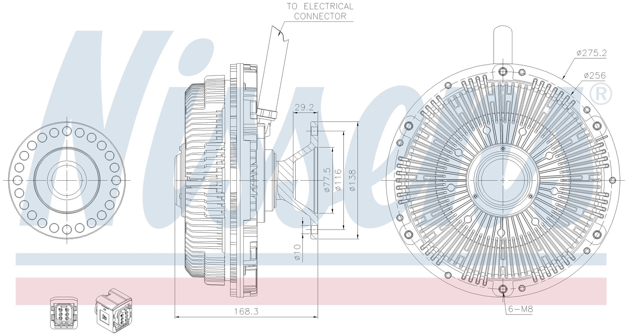 Вискомуфта вентилятора DAF CF SERIES (2013) CF 290