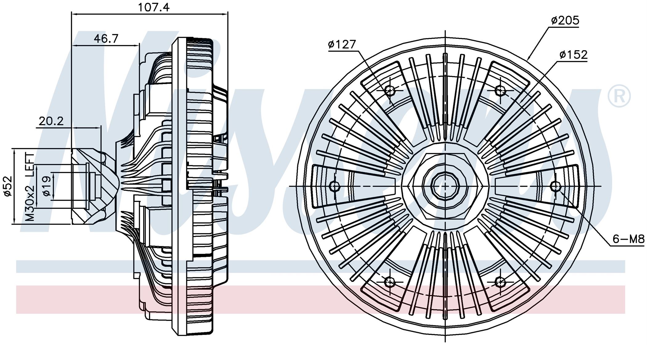 Віскомуфта вентилятора DAF LF SERIES (2001) LF 45.180