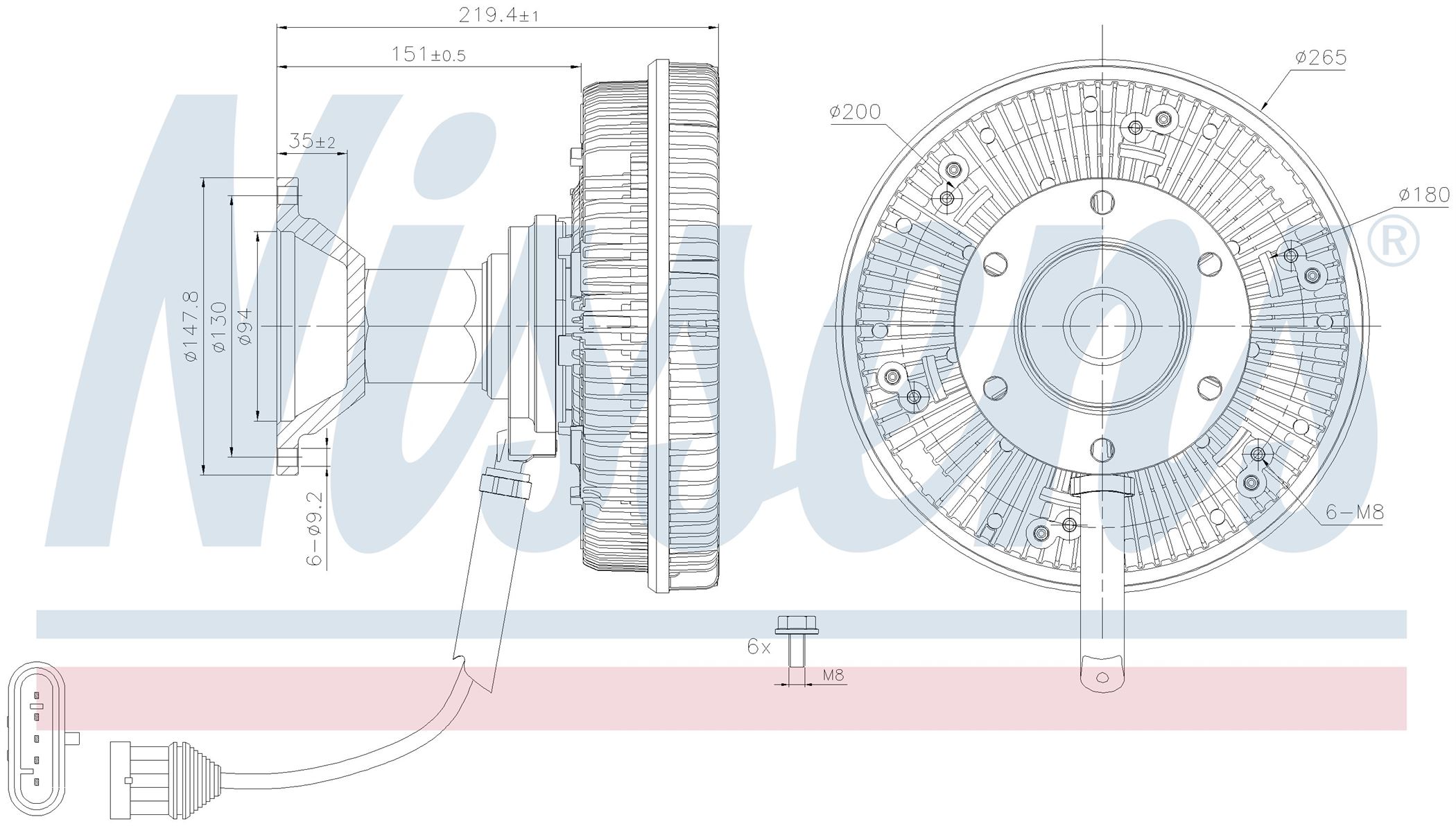 Вискомуфта вентилятора IVECO STRALIS (2002) STRALIS AD190S27