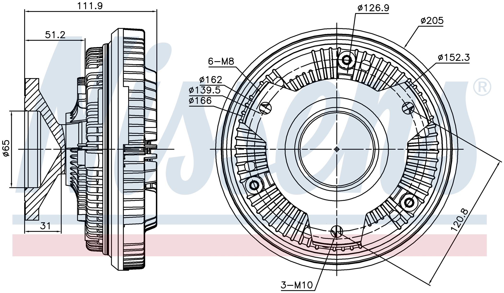 Віскомуфта вентилятора MB MK-SERIES (1988) MK1424L