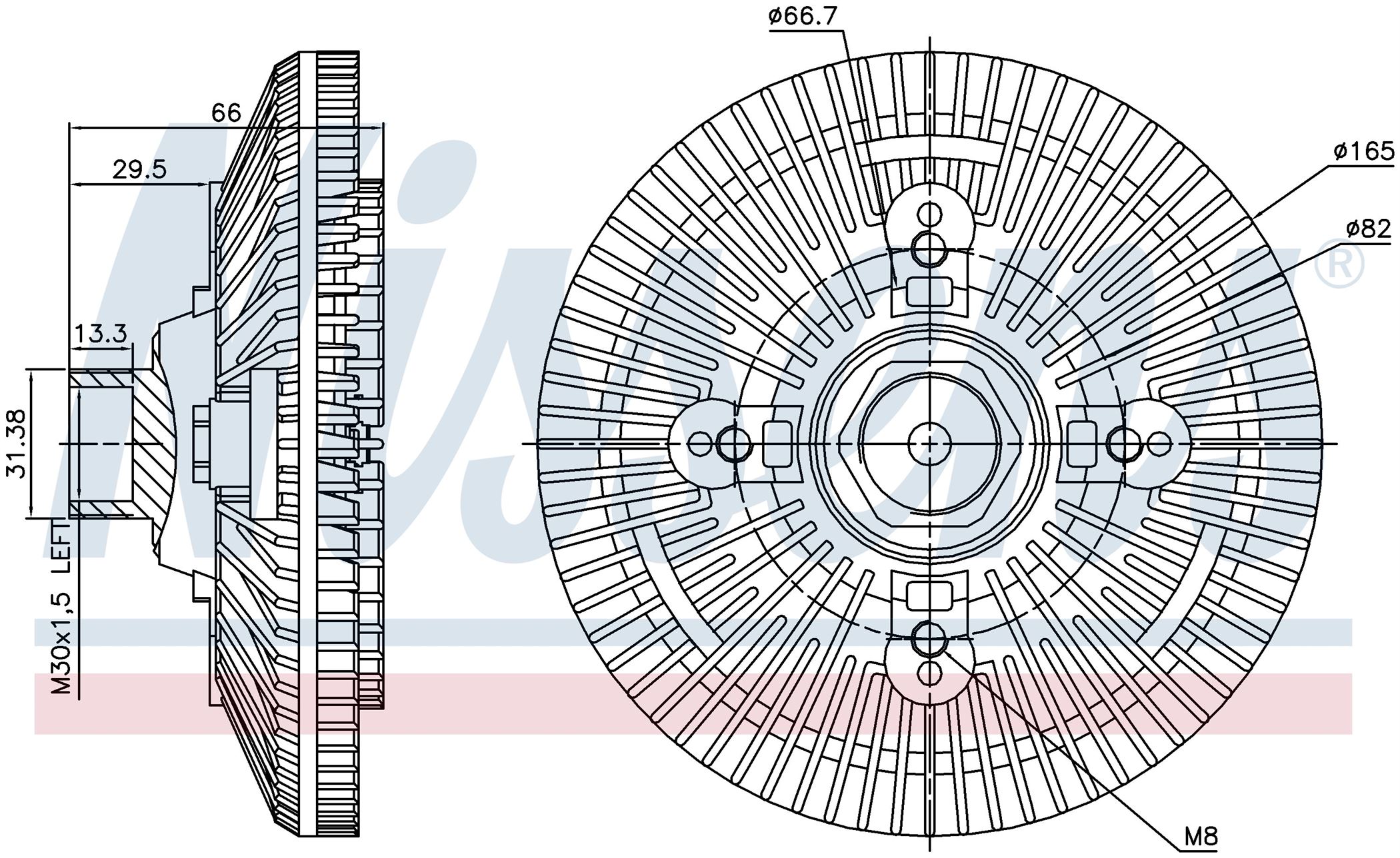 Віскомуфта вентилятора RENAULT MASCOTT 120 (1999) 3.0 