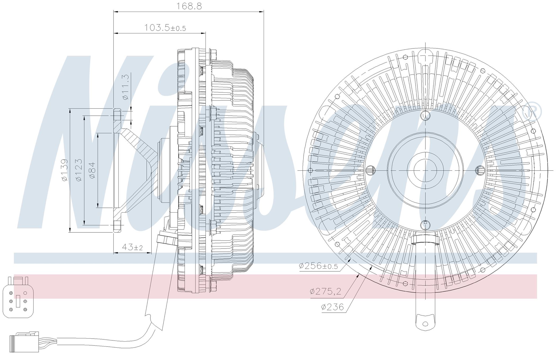 Вискомуфта вентилятора SCANIA R-SERIE (2017) R410