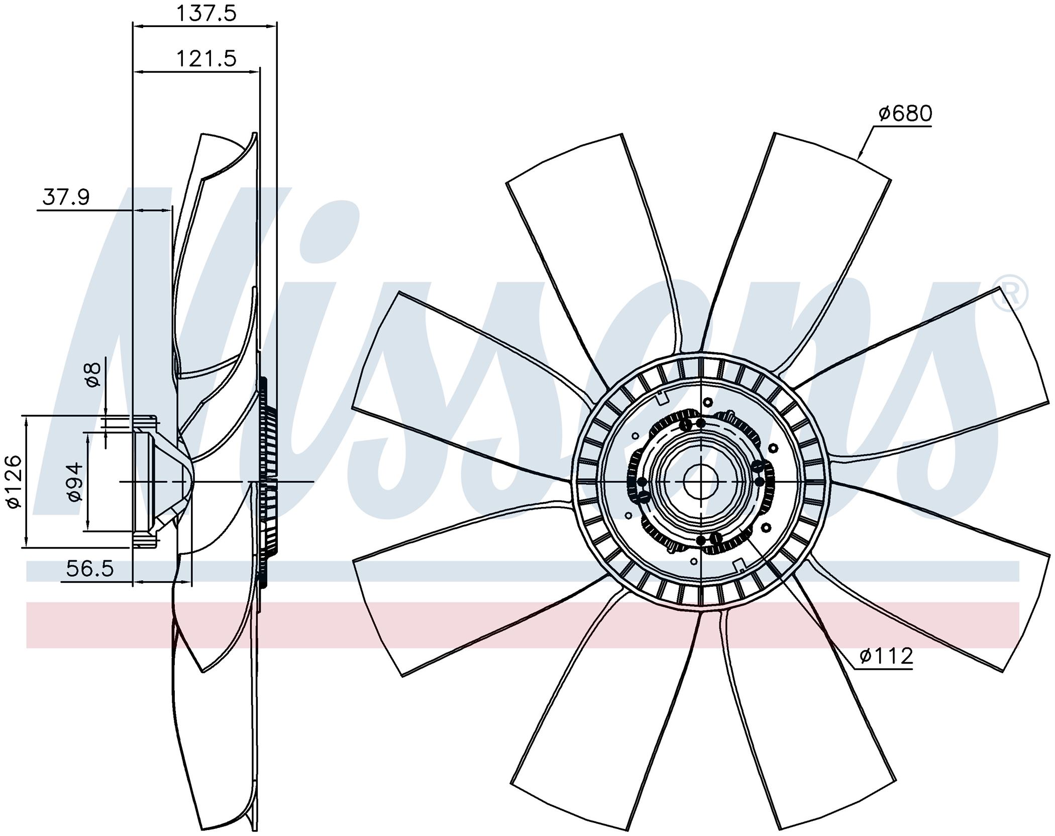 Віскомуфта вентилятора VOLVO FM SERIES (1998) FM 10 320