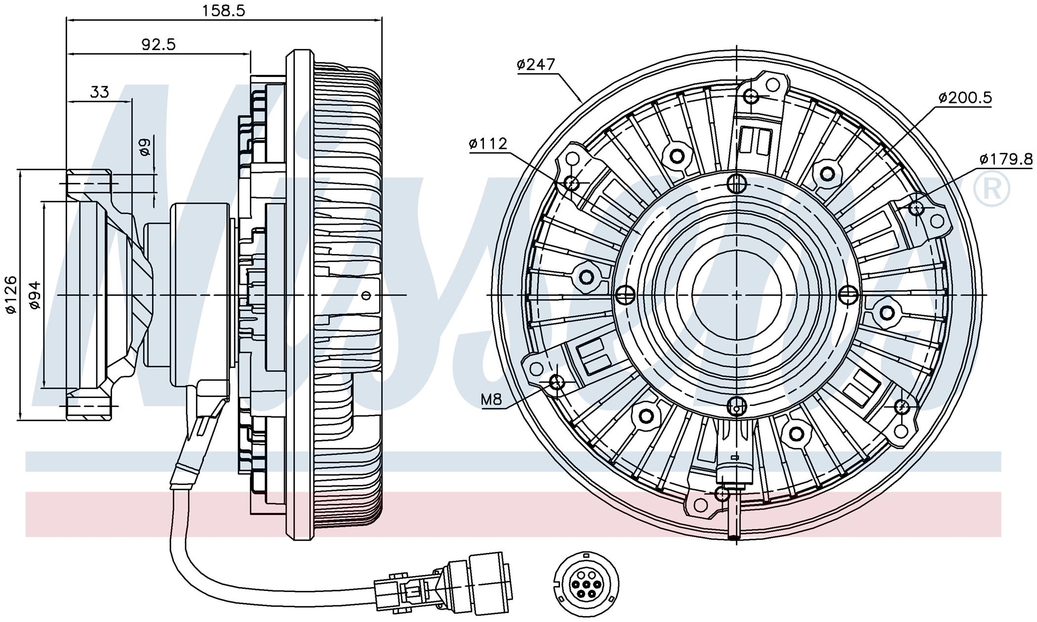 Віскомуфта вентилятора VOLVO FM SERIES (2005) FM 440