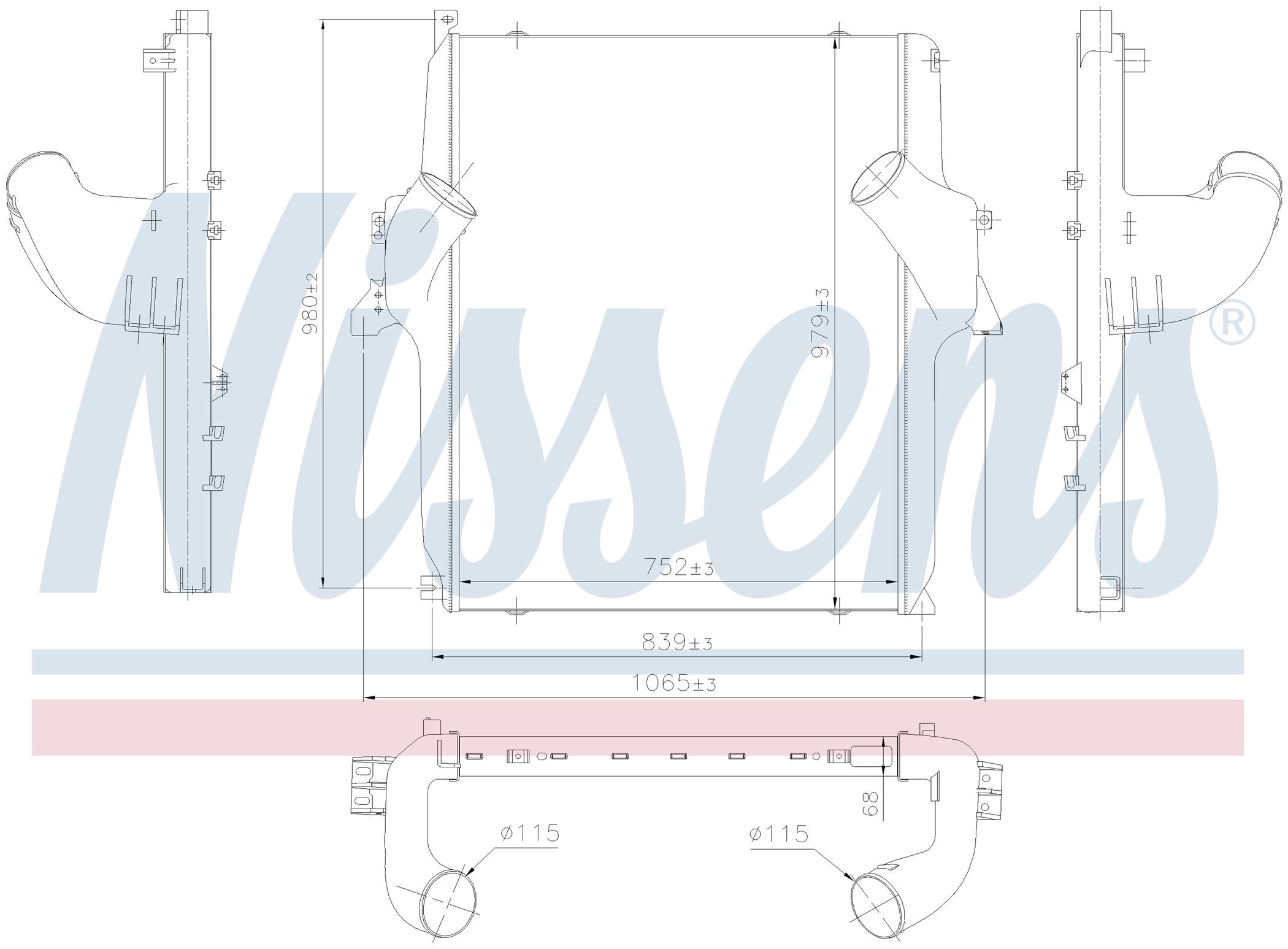 Інтеркулер MB ACTROS-SERIES (1996) ACTROS 1831 L