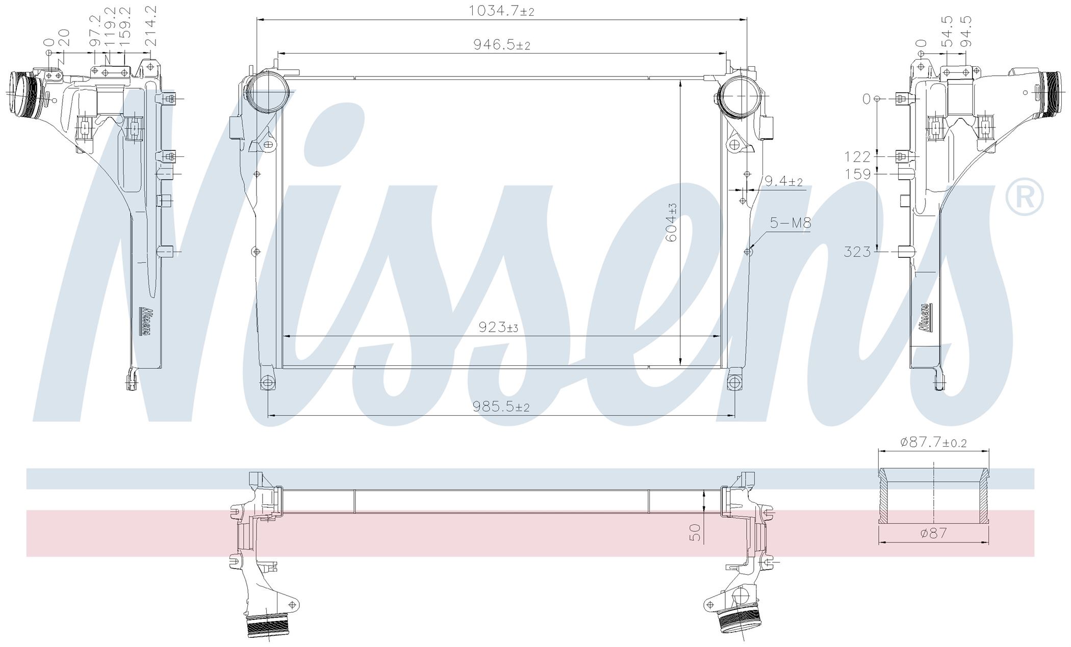 Інтеркулер MB ACTROS-SERIES (2011) ACTROS 1843 L