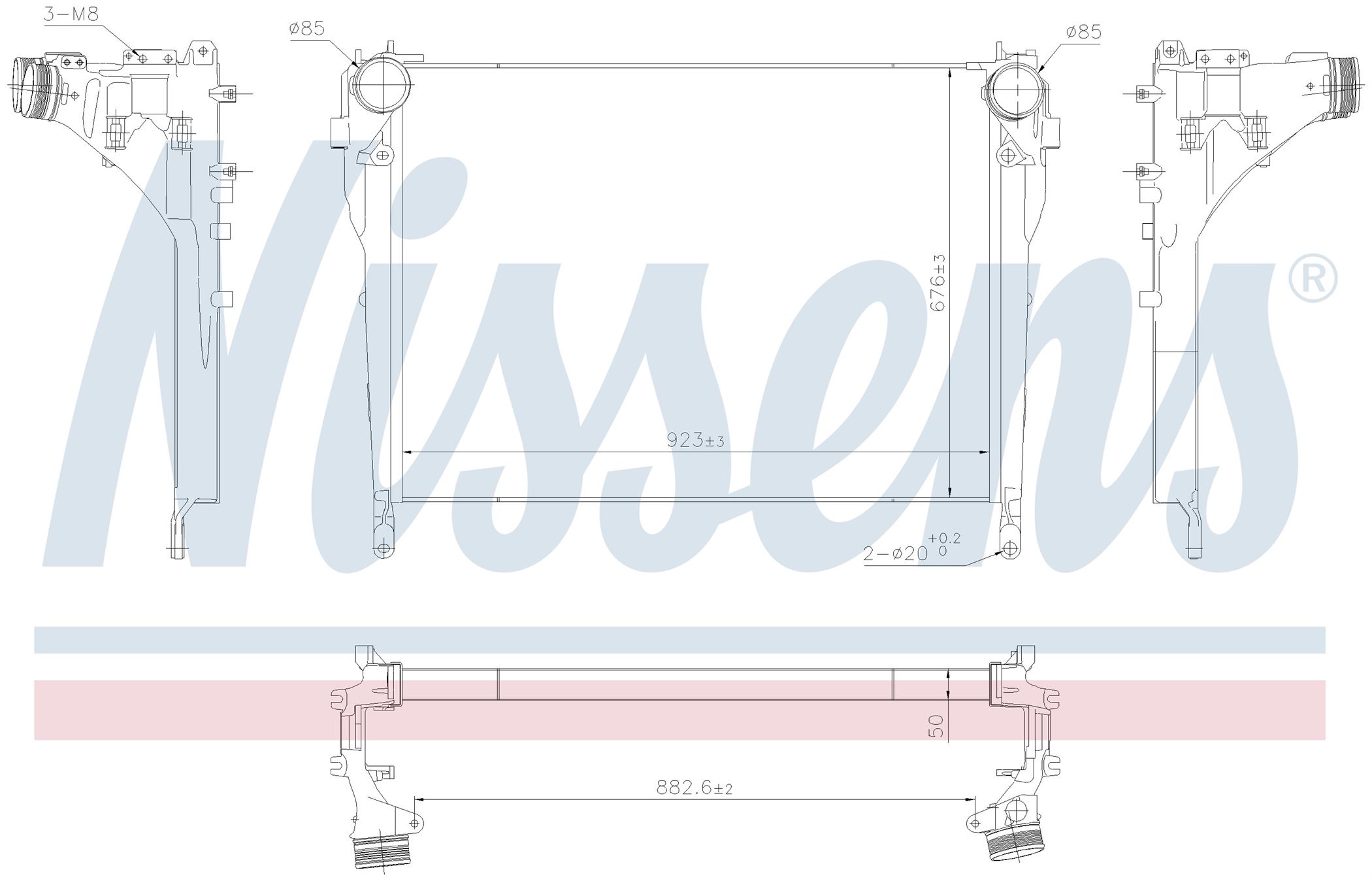 Інтеркулер MB ACTROS-SERIES (2011) ACTROS 1843 L