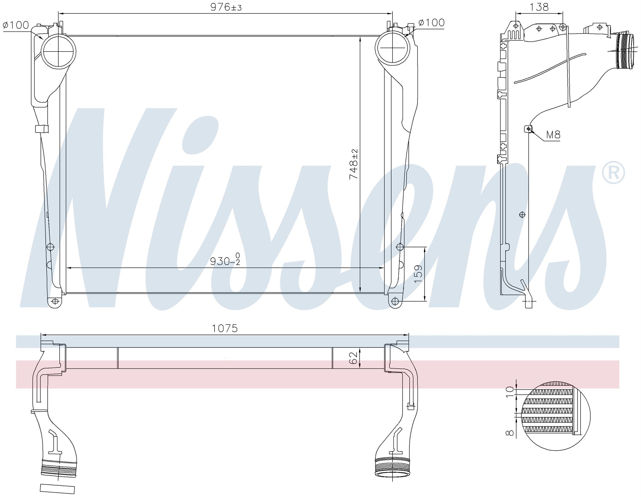 Интеркулер MB ACTROS-SERIES (2011) ACTROS 1843 L
