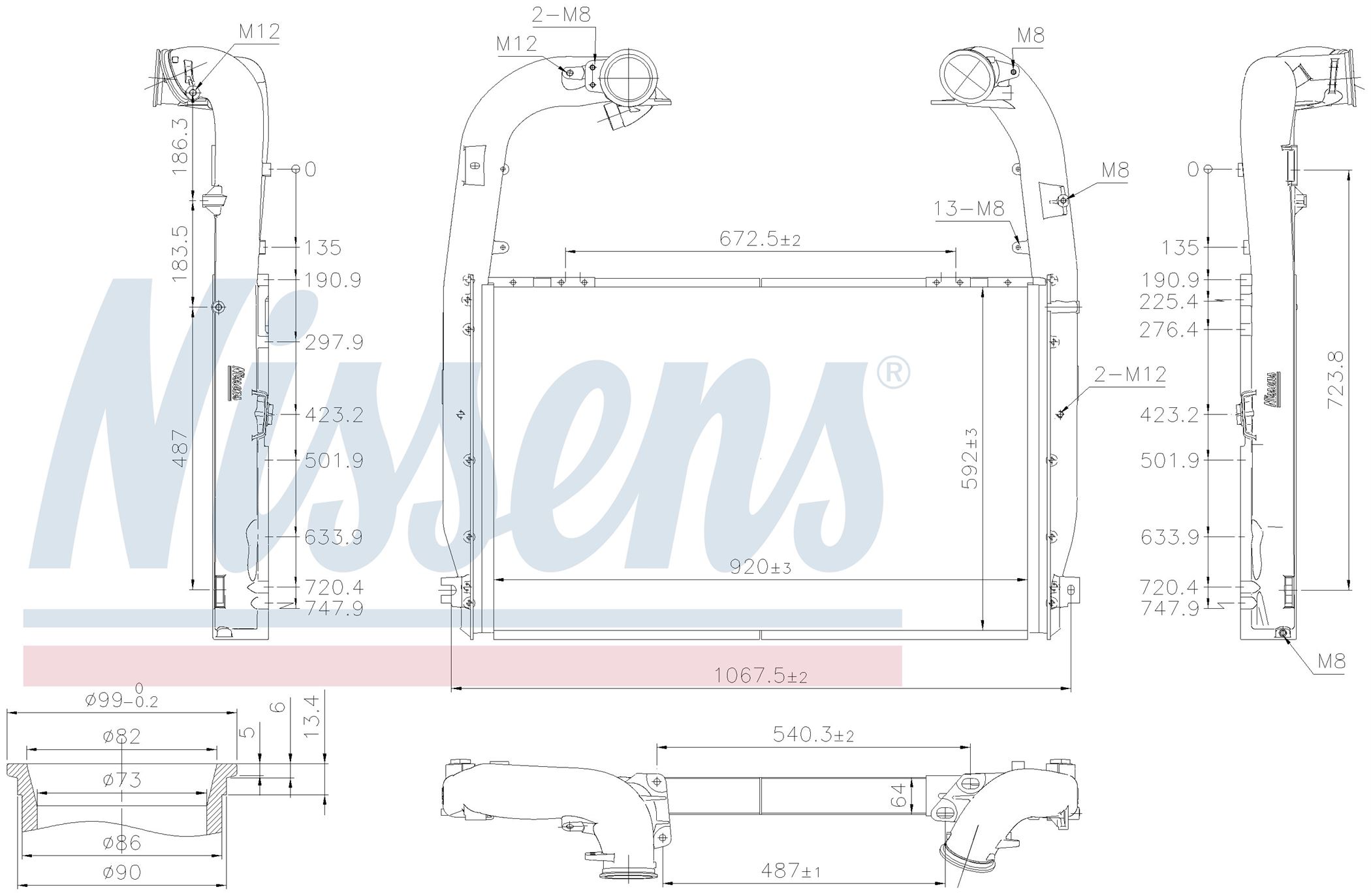 Интеркулер SCANIA P-SERIE (2005) P360 18