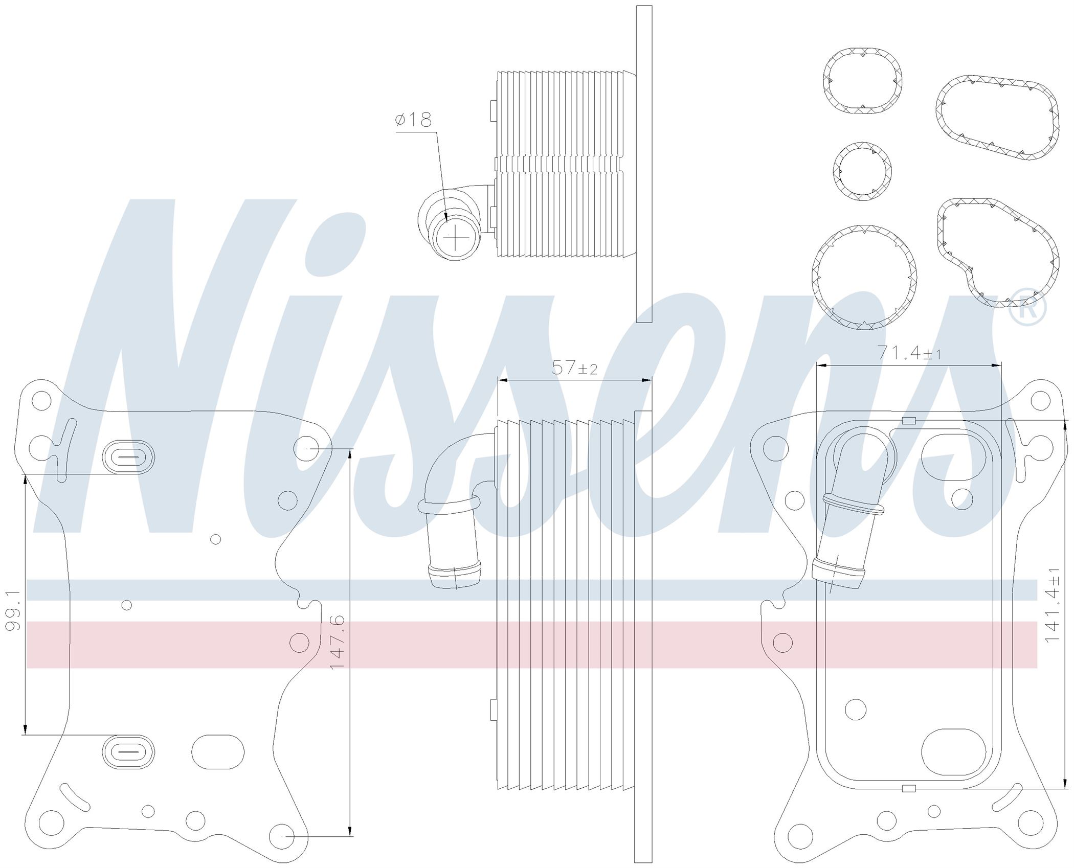 Радіатор масляний DODGE CALIBER (2006) 2.2 CRD