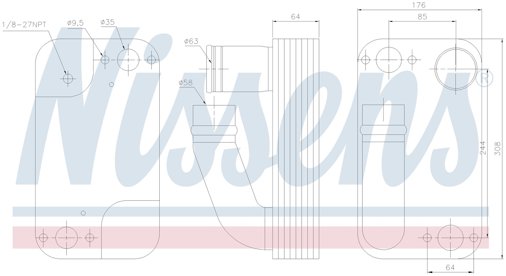 Радіатор масляний RENAULT MAGNUM (1996) MAGNUM 390.18