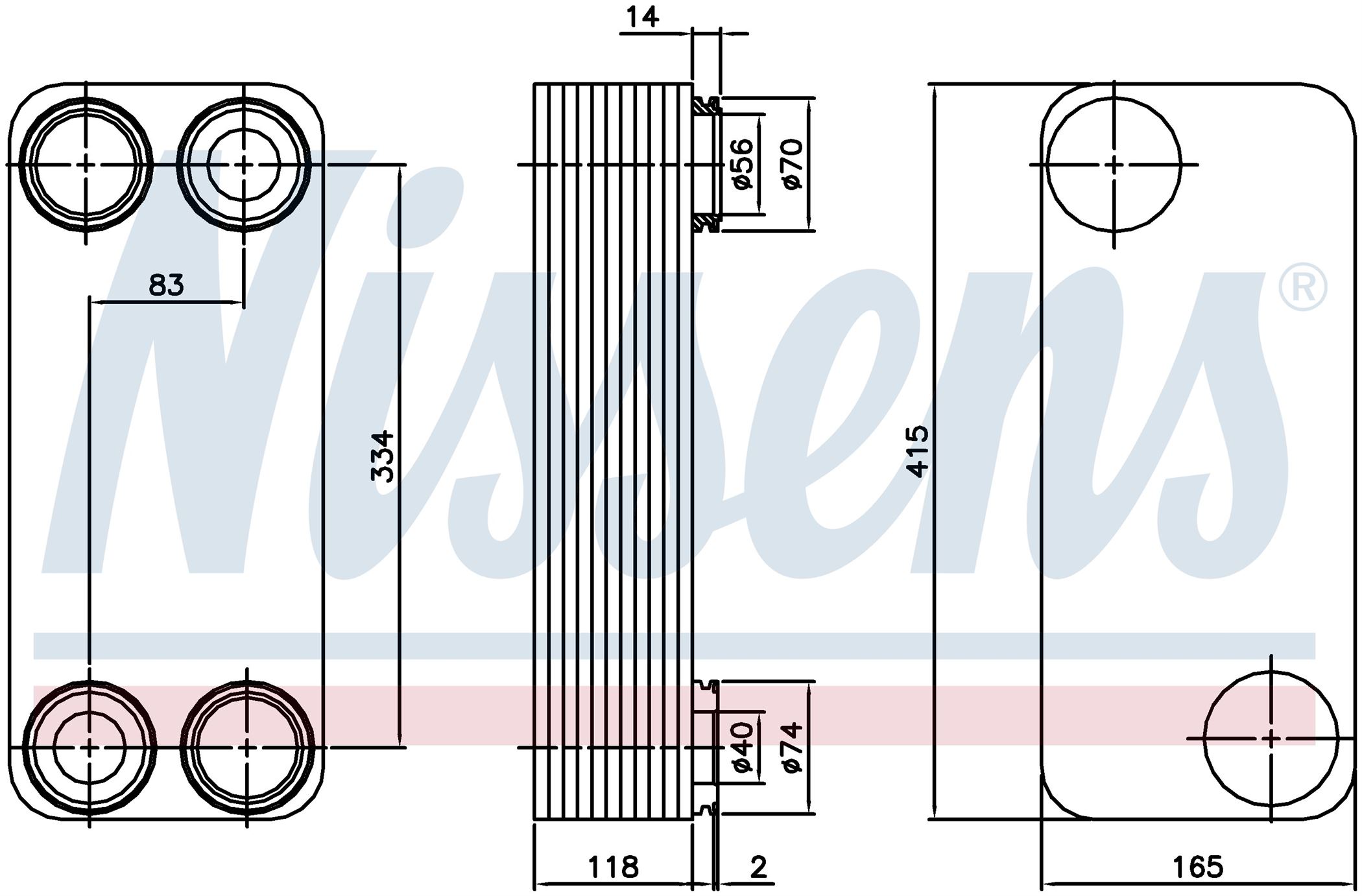 Радіатор масляний VOLVO FM SERIES (1998) FM 12 340