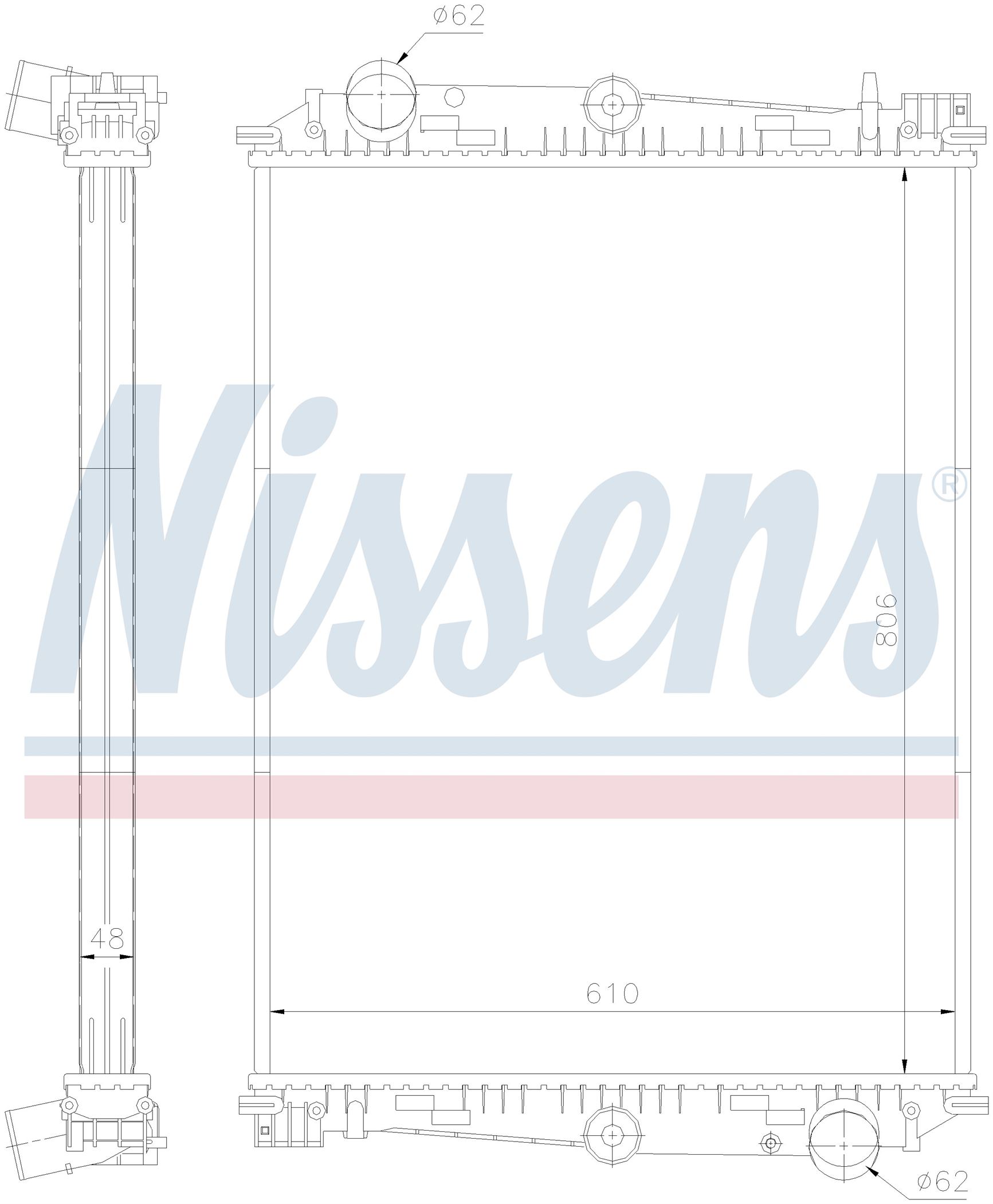 Радіатор DAF CF SERIES (1998) 85CF 430