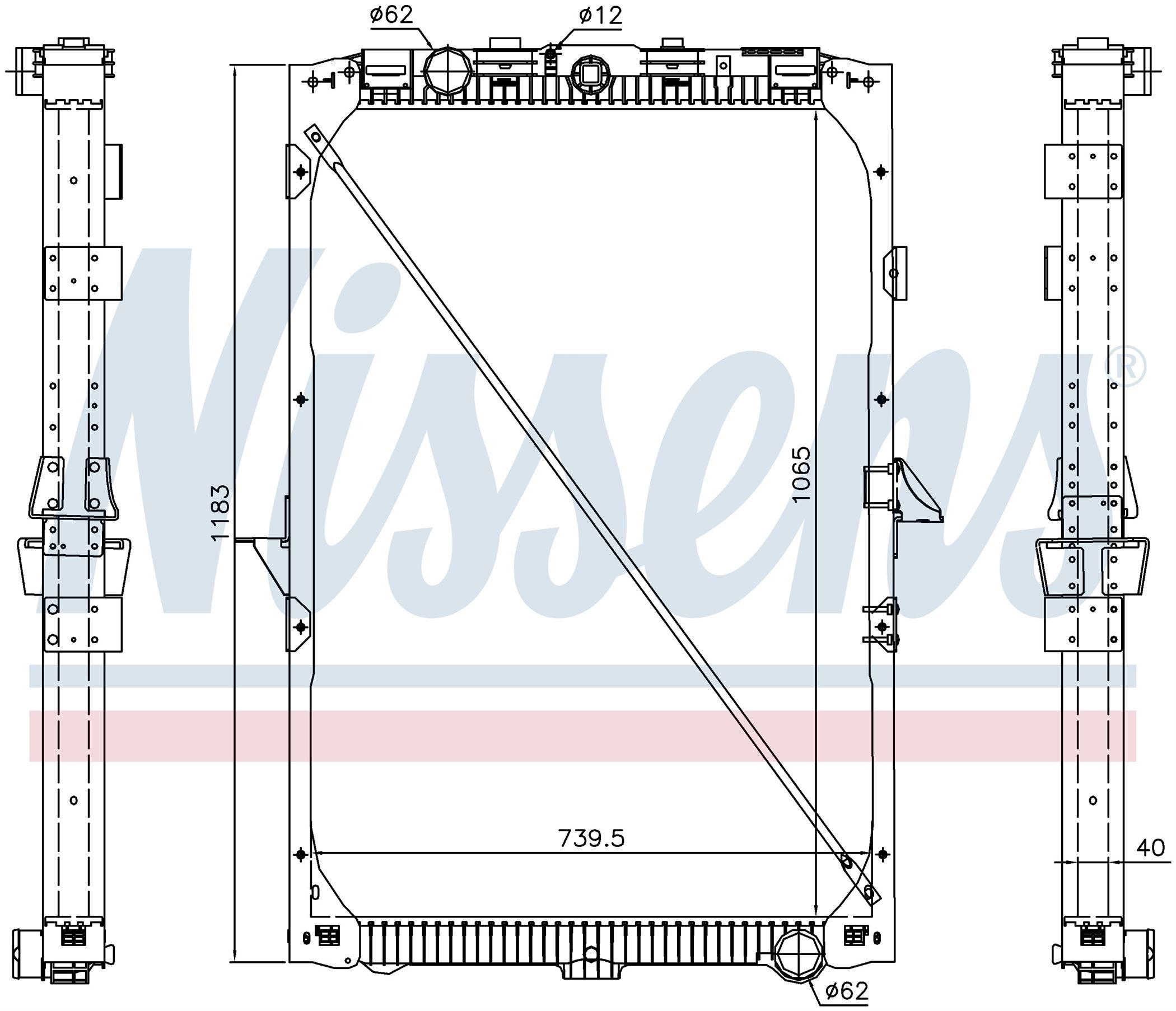 Радіатор DAF XF SERIES (2005) XF 105.410