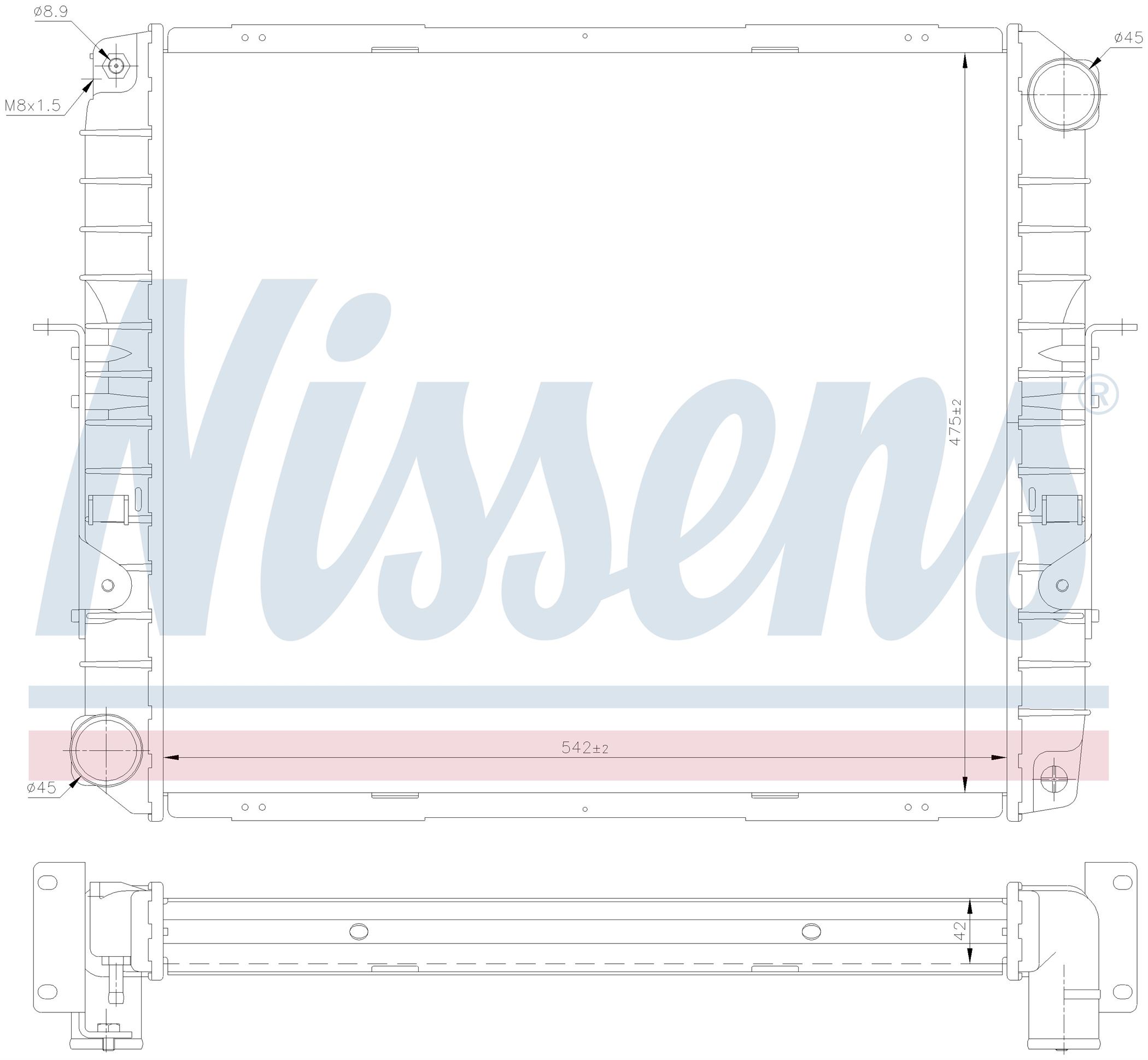 Радиатор IVECO EUROCARGO (1991) EUROCARGO 75E.14