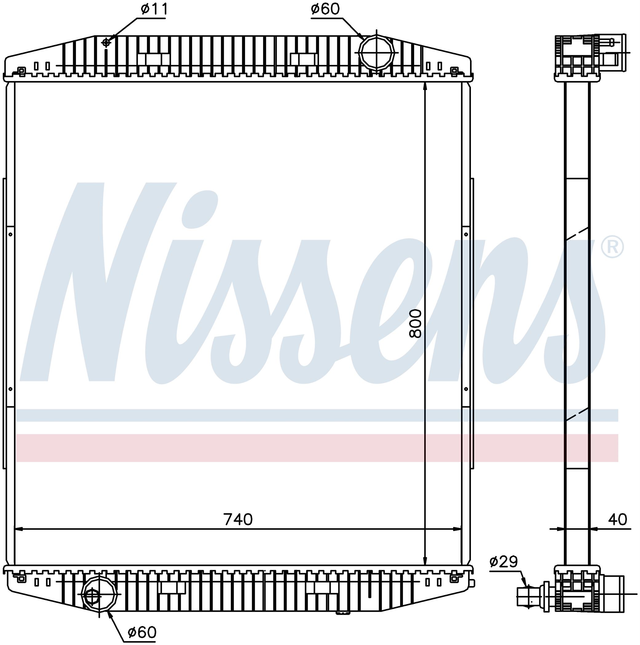 Радіатор IVECO EUROTECH (1993) EUROTECH 180E24P