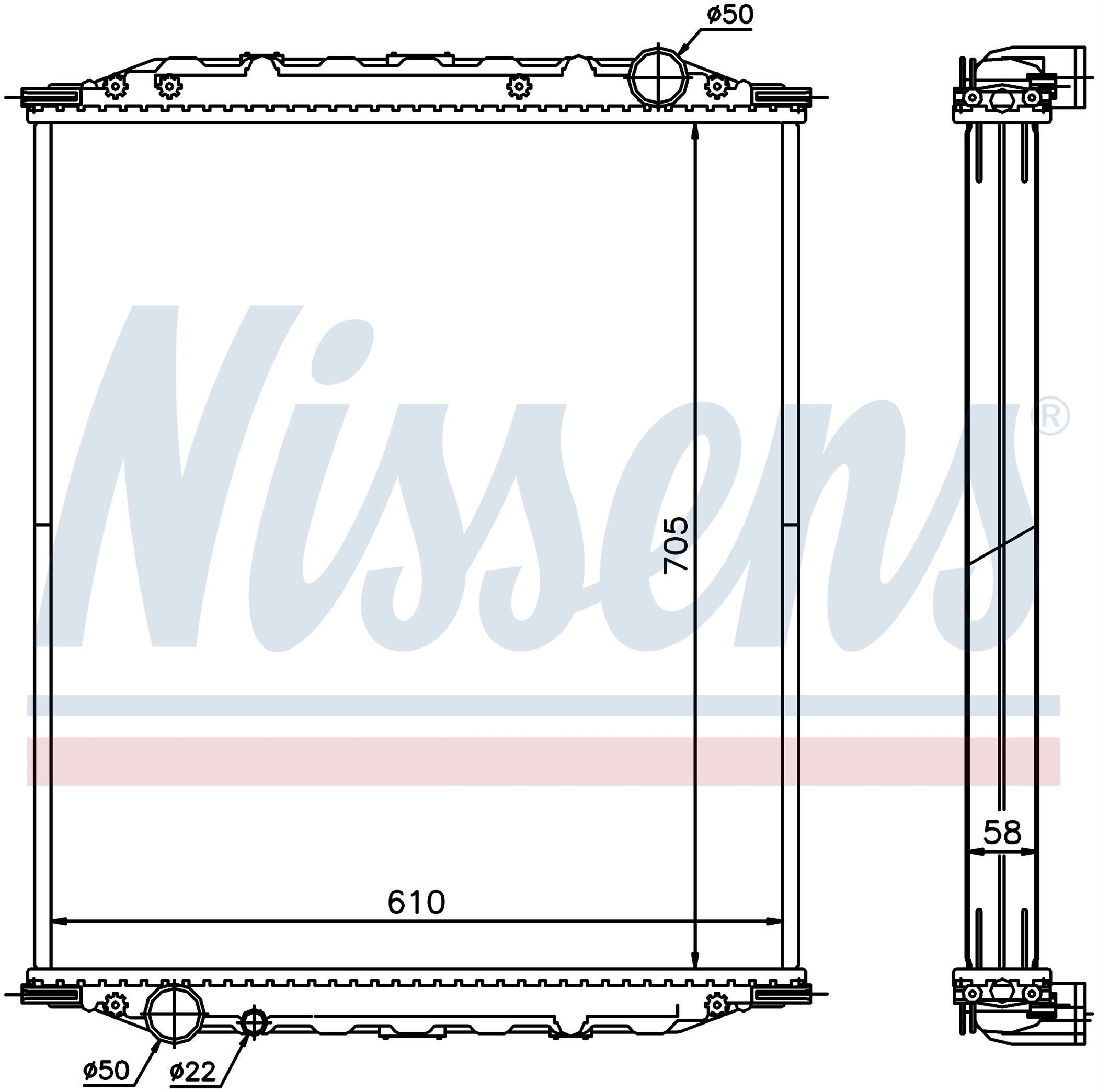 Радіатор MAN M2000 (1995) M2000L 11.163