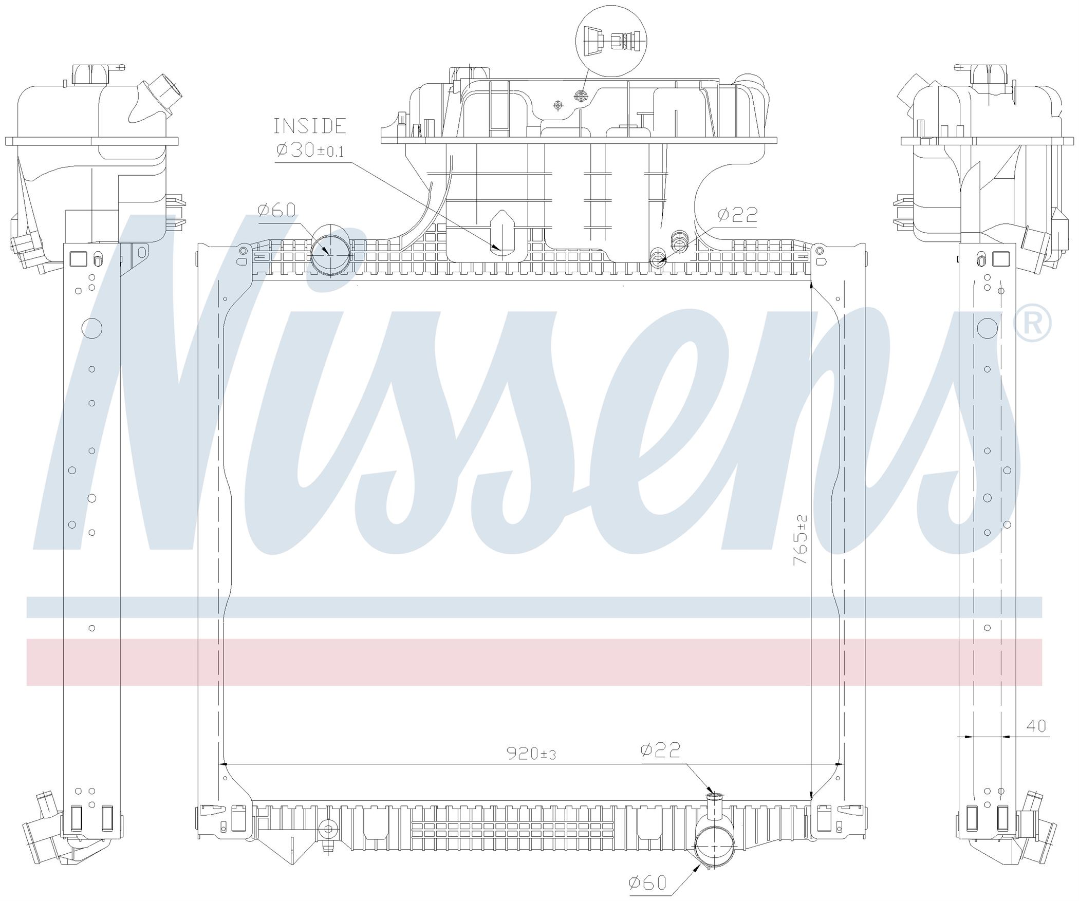 Радиатор MAN TGA-SERIES (2000) TGA 18.310