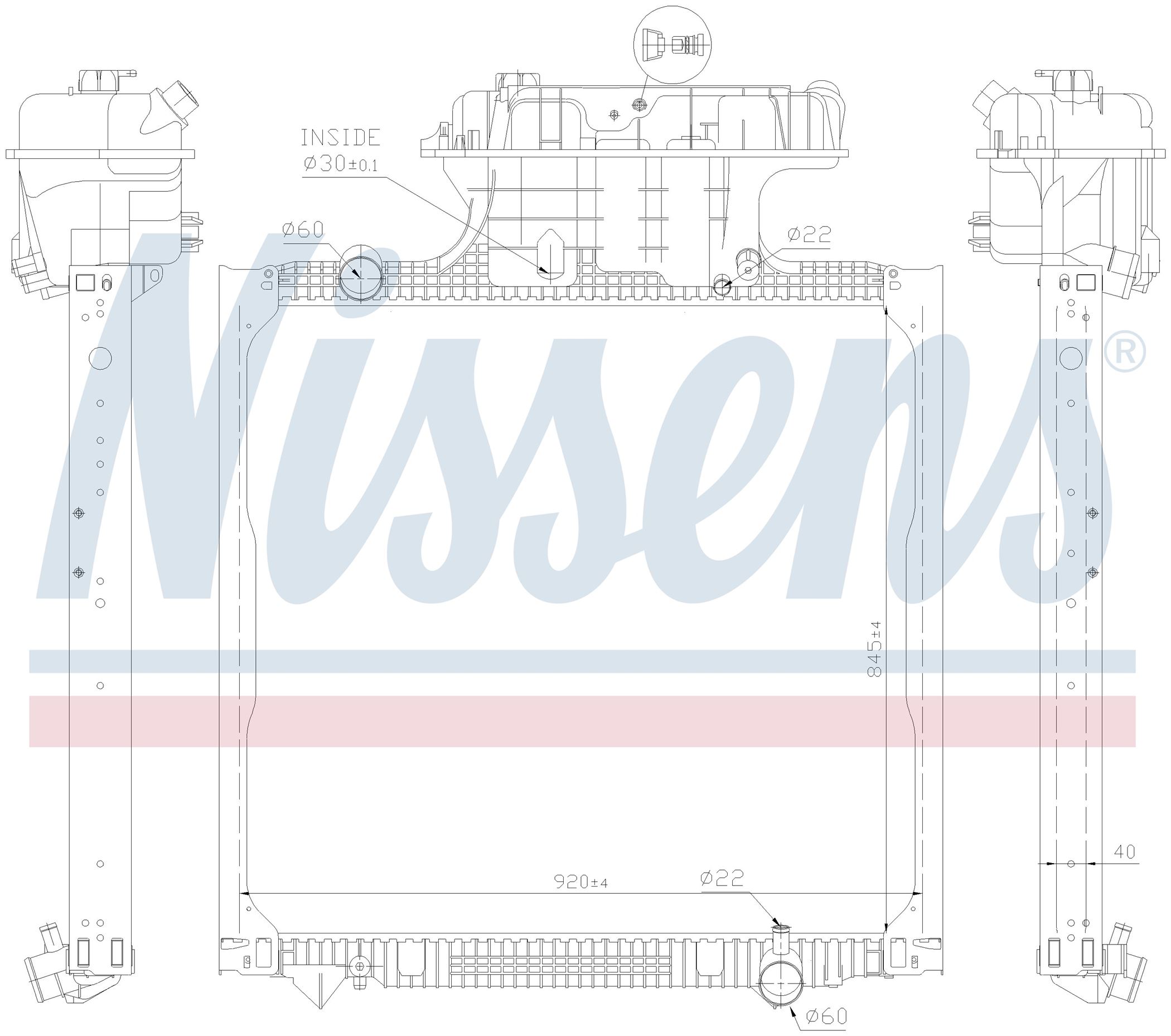 Радіатор MAN TGA-SERIES (2000) TGA 18.310