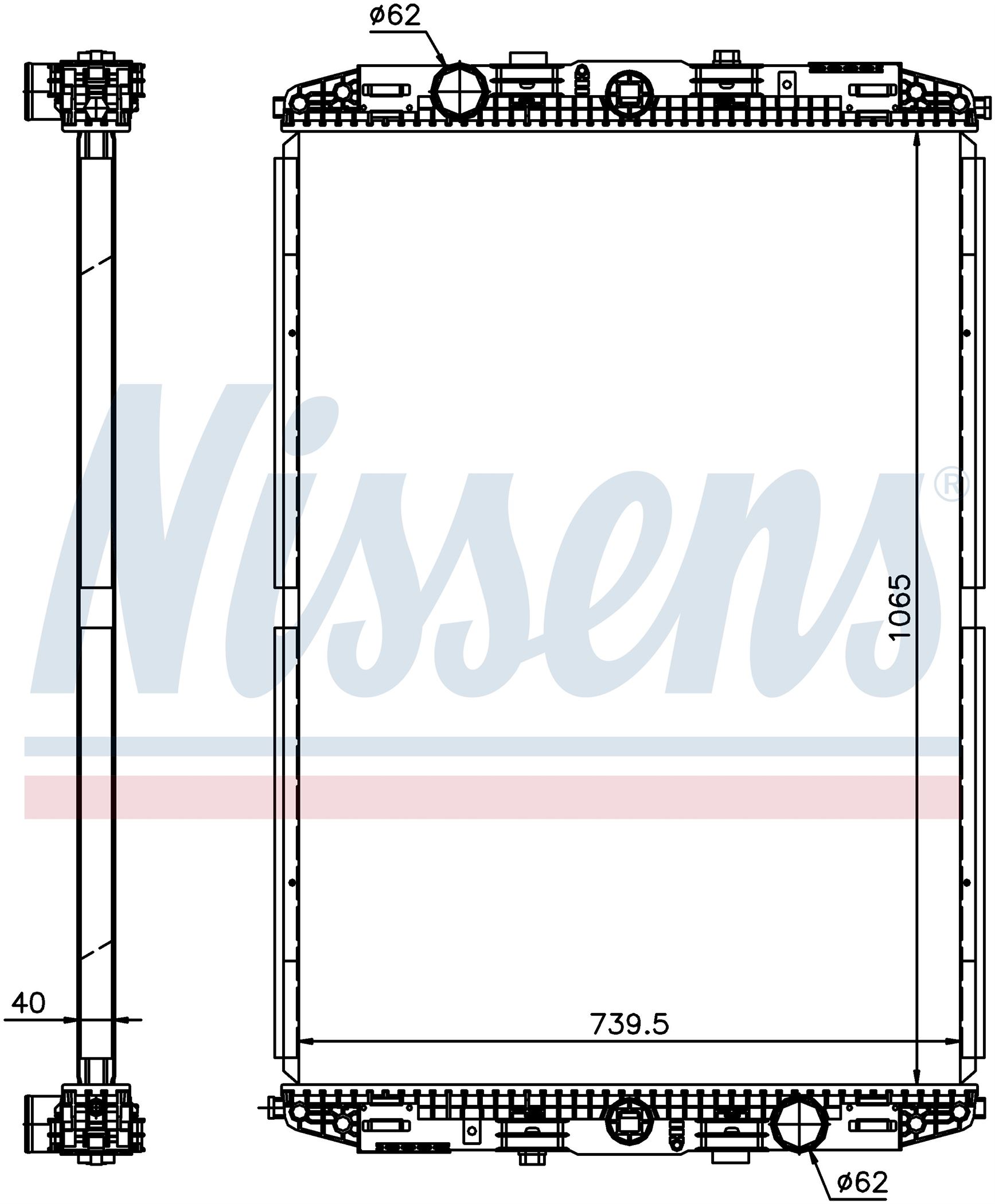 Радіатор MAN TGA-SERIES (2000) TGA 28.350