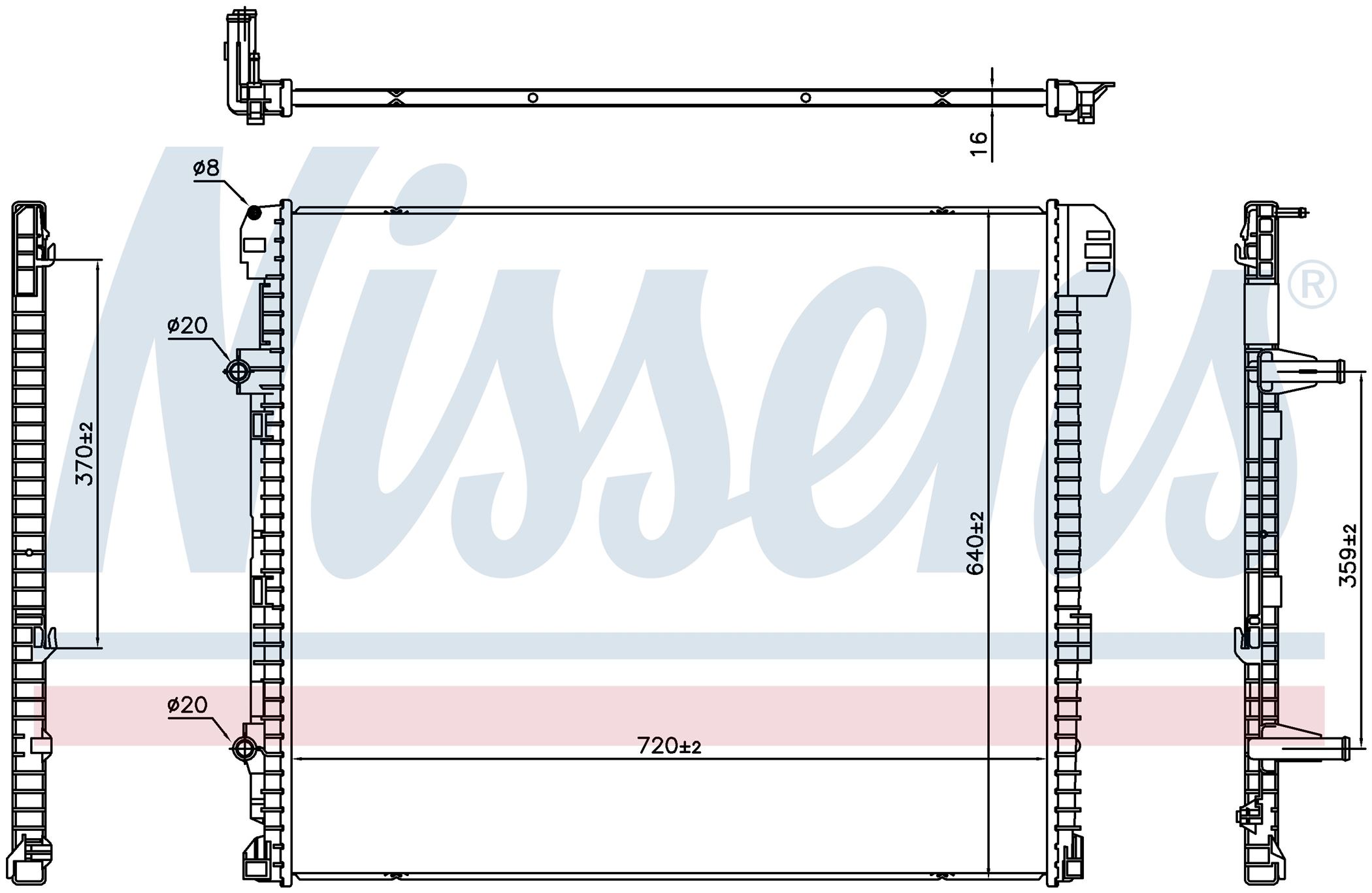Радиатор MAN TGE 5.180 (2017) 2.0 TDI