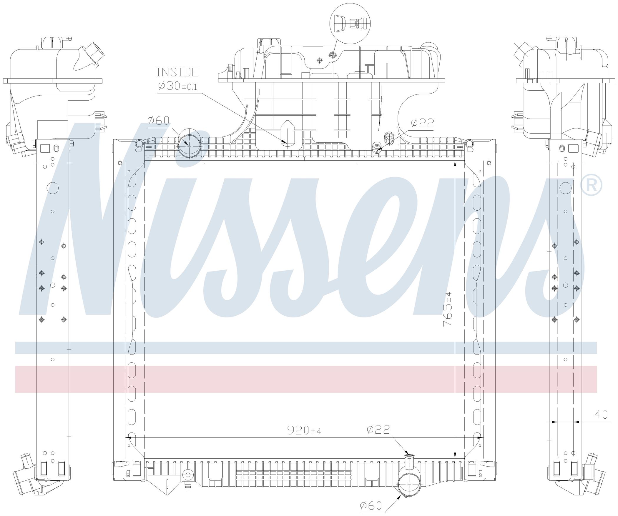 Радіатор MAN TGS-SERIES (2006) TGS 18.320