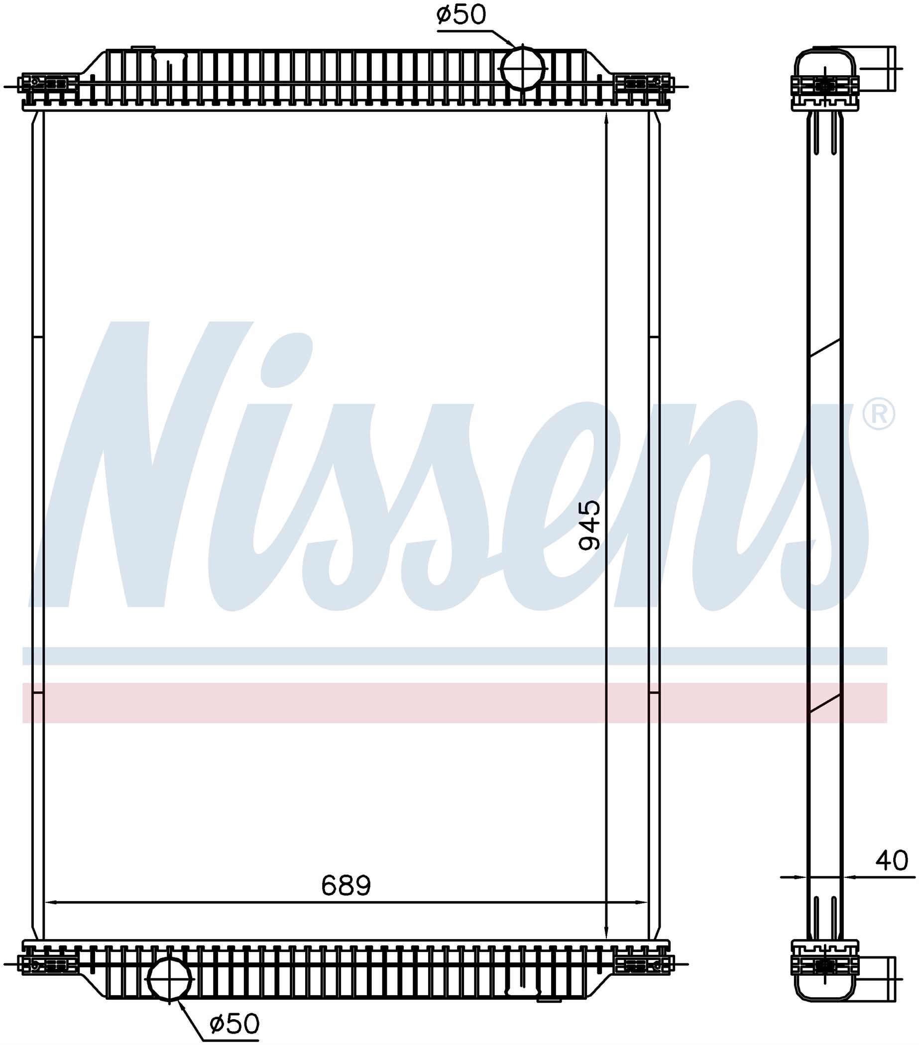 Радіатор MAN UL-SERIES (1989) UL 353