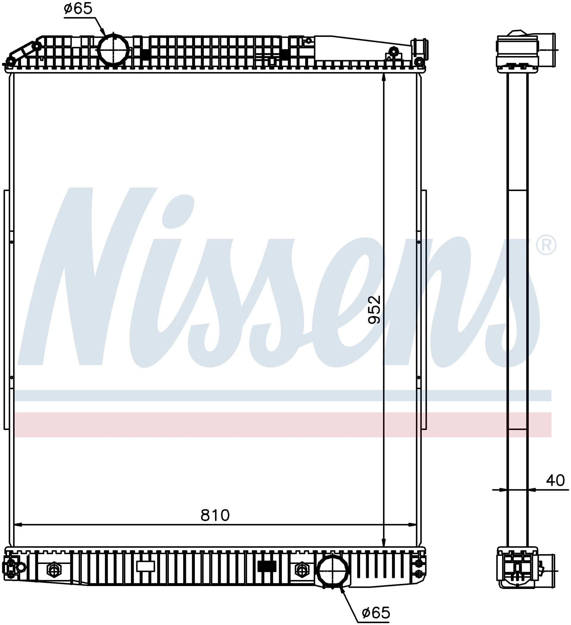 Радіатор MB ACTROS-SERIES (1996) ACTROS 1831 AK