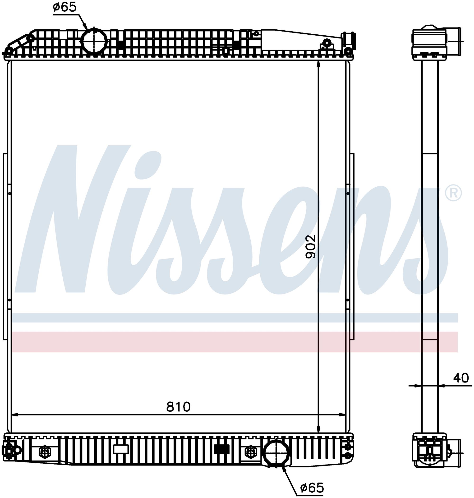 Радіатор MB ACTROS-SERIES (1996) ACTROS 1831 AK
