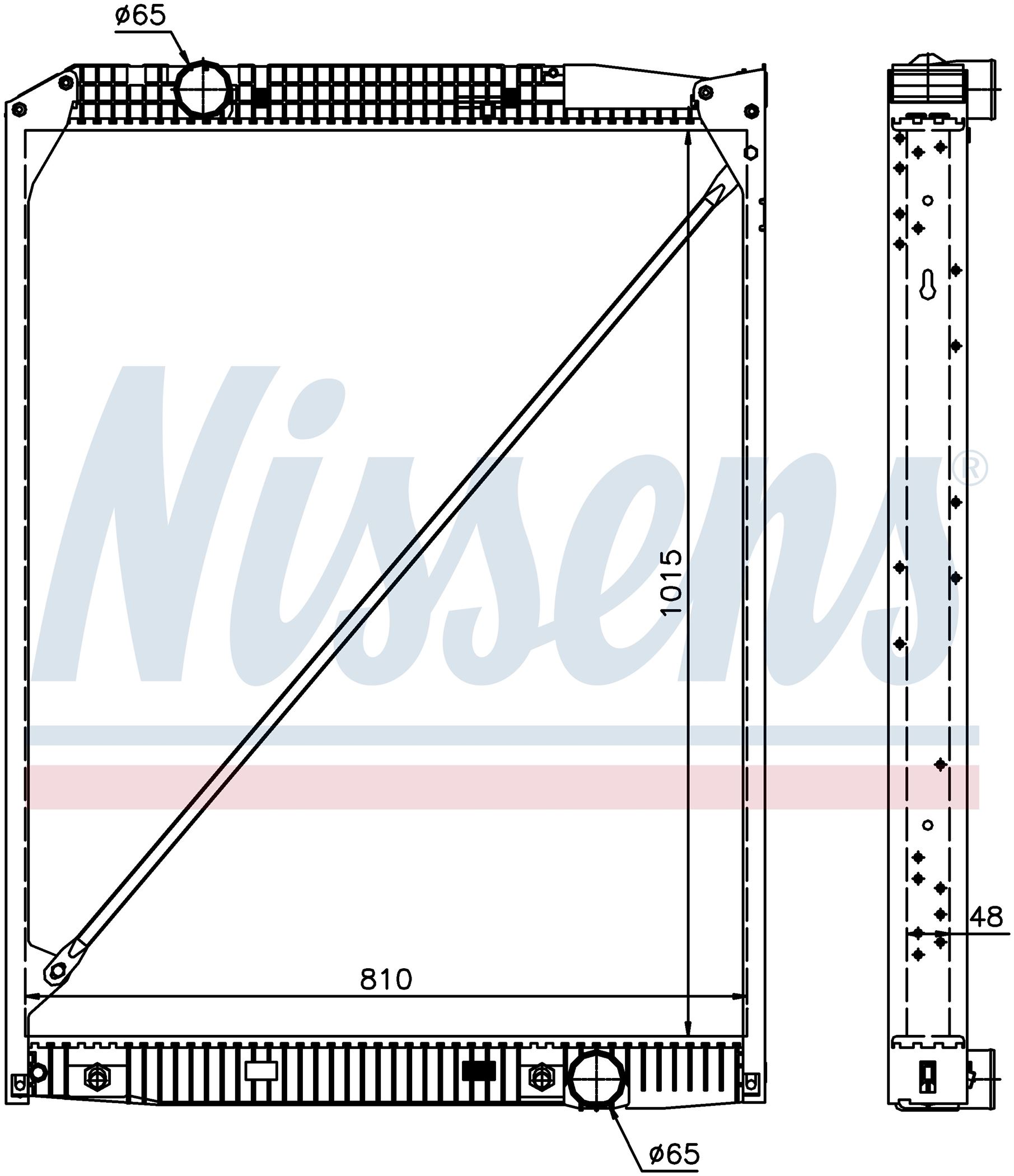 Радіатор MB ACTROS-SERIES (1996) ACTROS 1831 AK