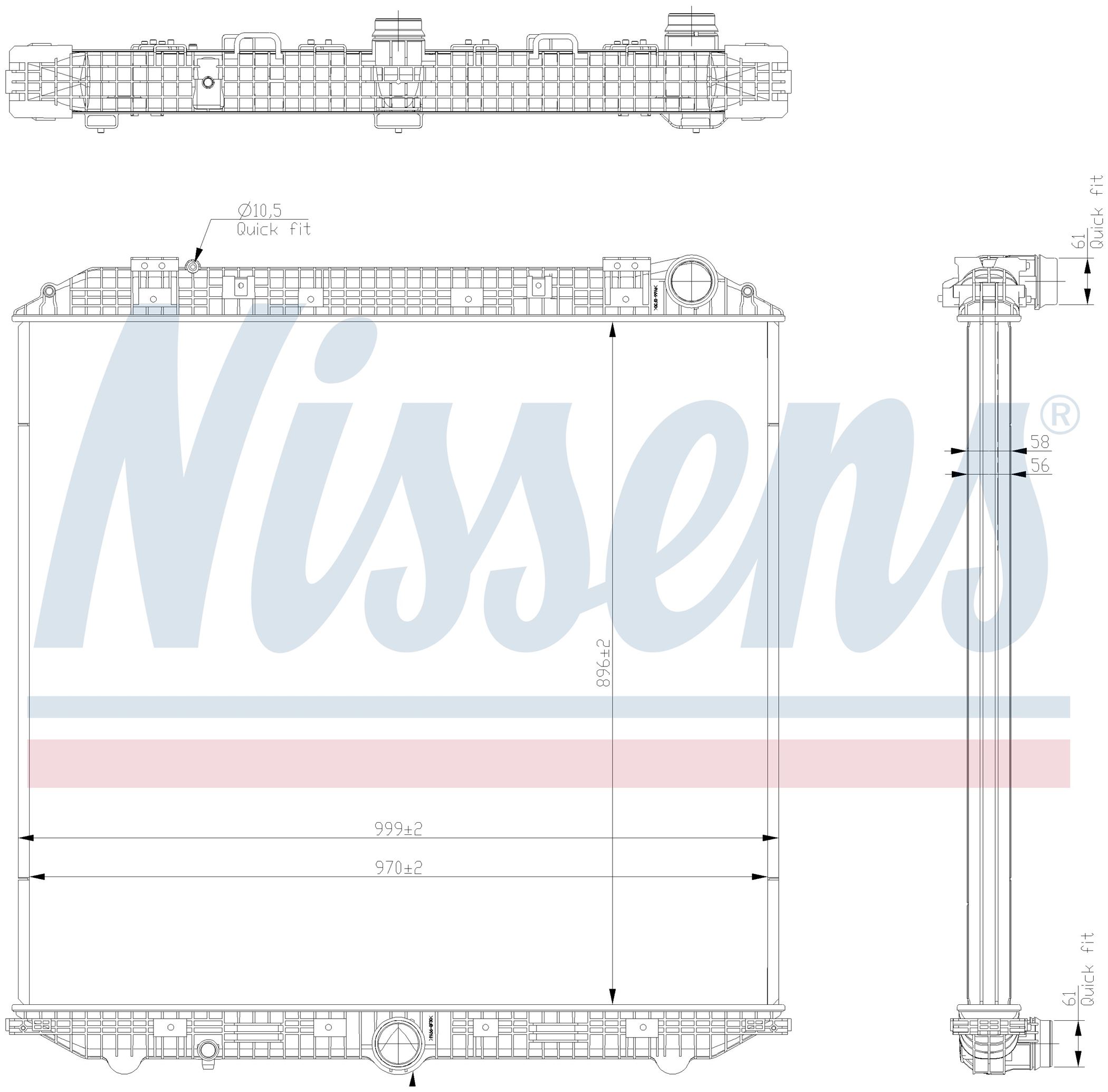 Радіатор MB ACTROS-SERIES (2011) ACTROS 1843 L