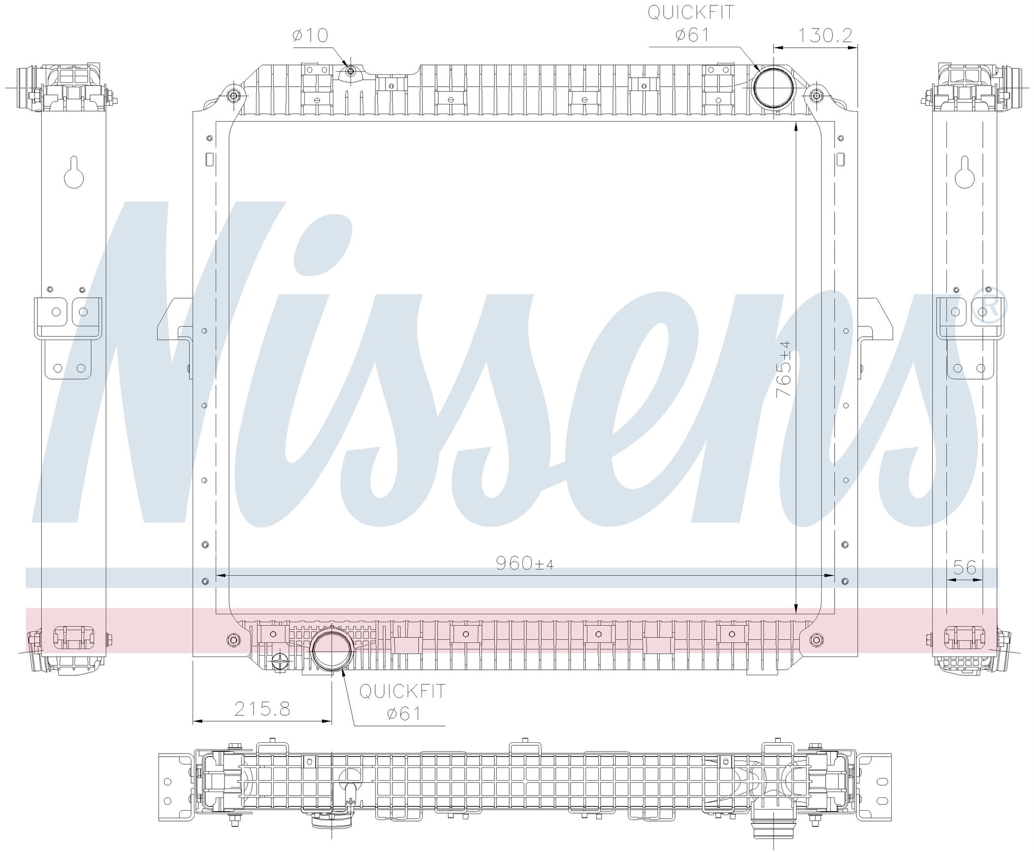 Радіатор MB ACTROS-SERIES (2011) ACTROS 1843 L