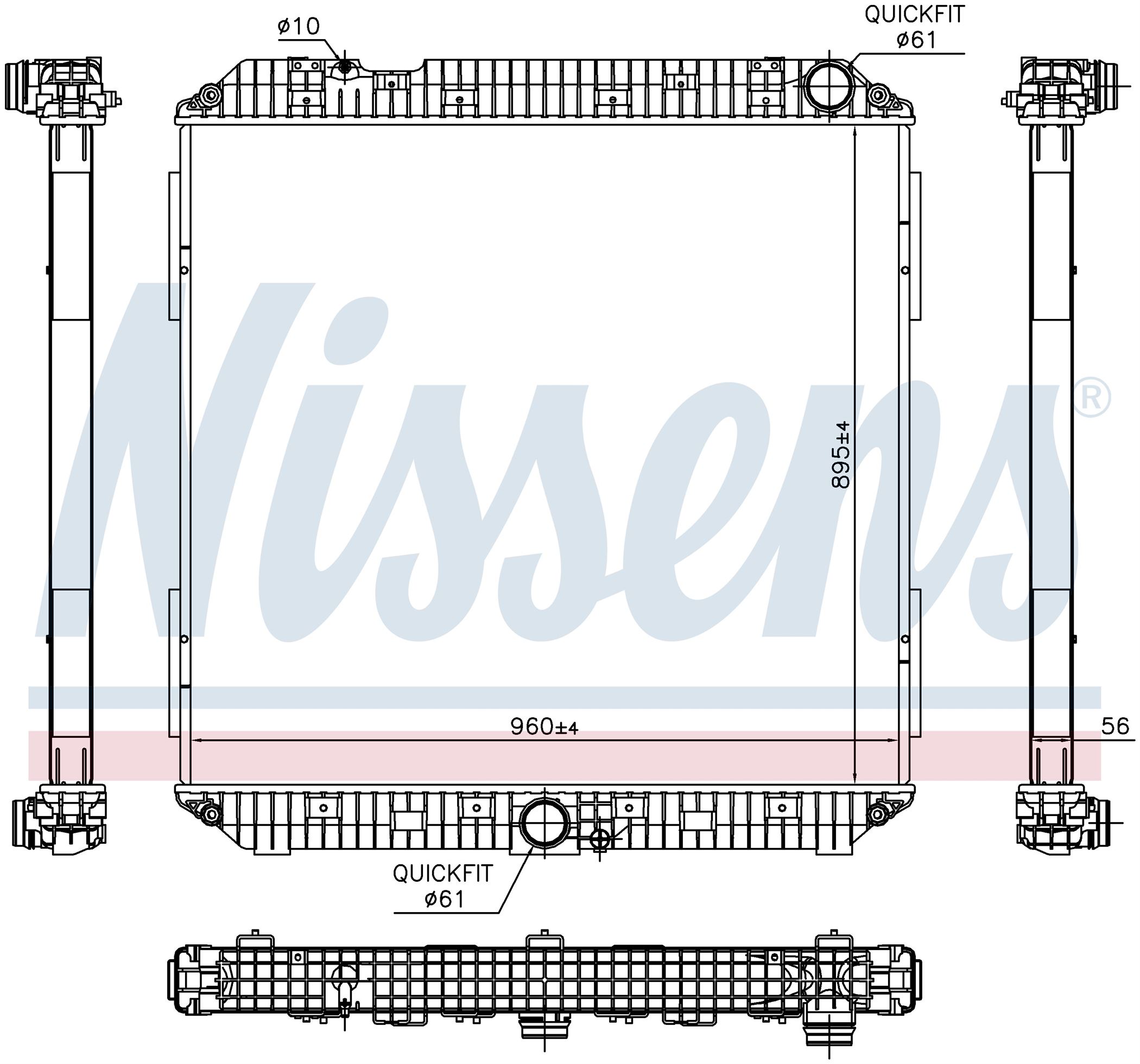 Радіатор MB ACTROS-SERIES (2011) ACTROS 1843 L