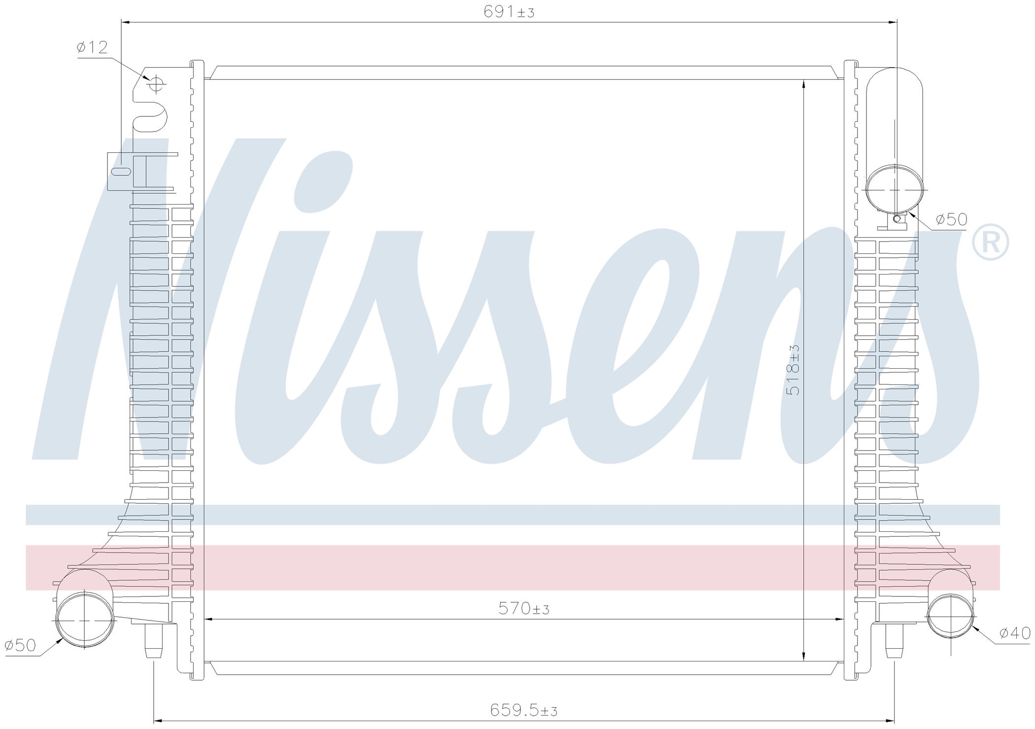 Радіатор MB ATEGO-SERIES (1998) ATEGO 923 K