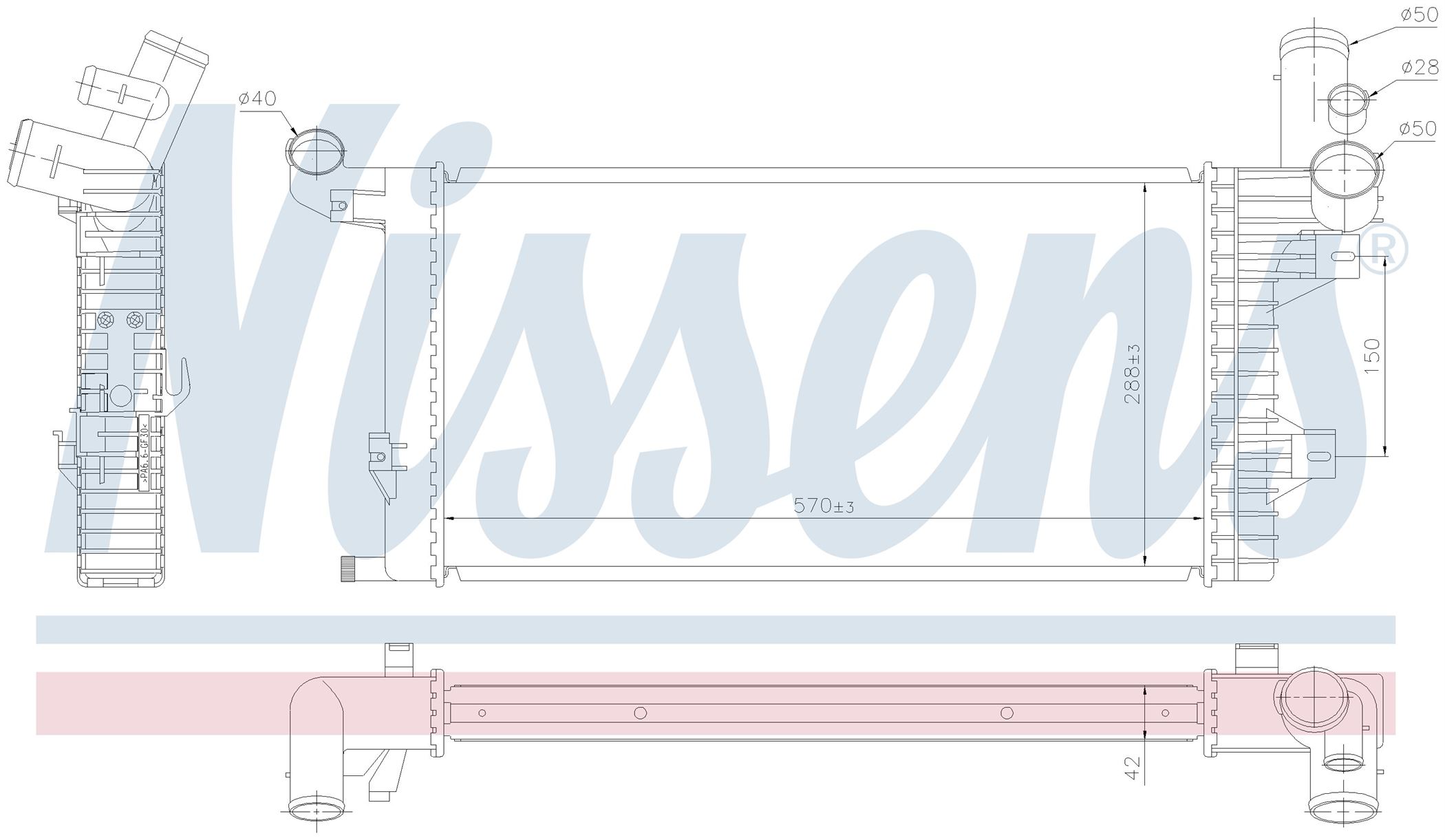 Радіатор MB ATEGO-SERIES (1998) ATEGO 923 K