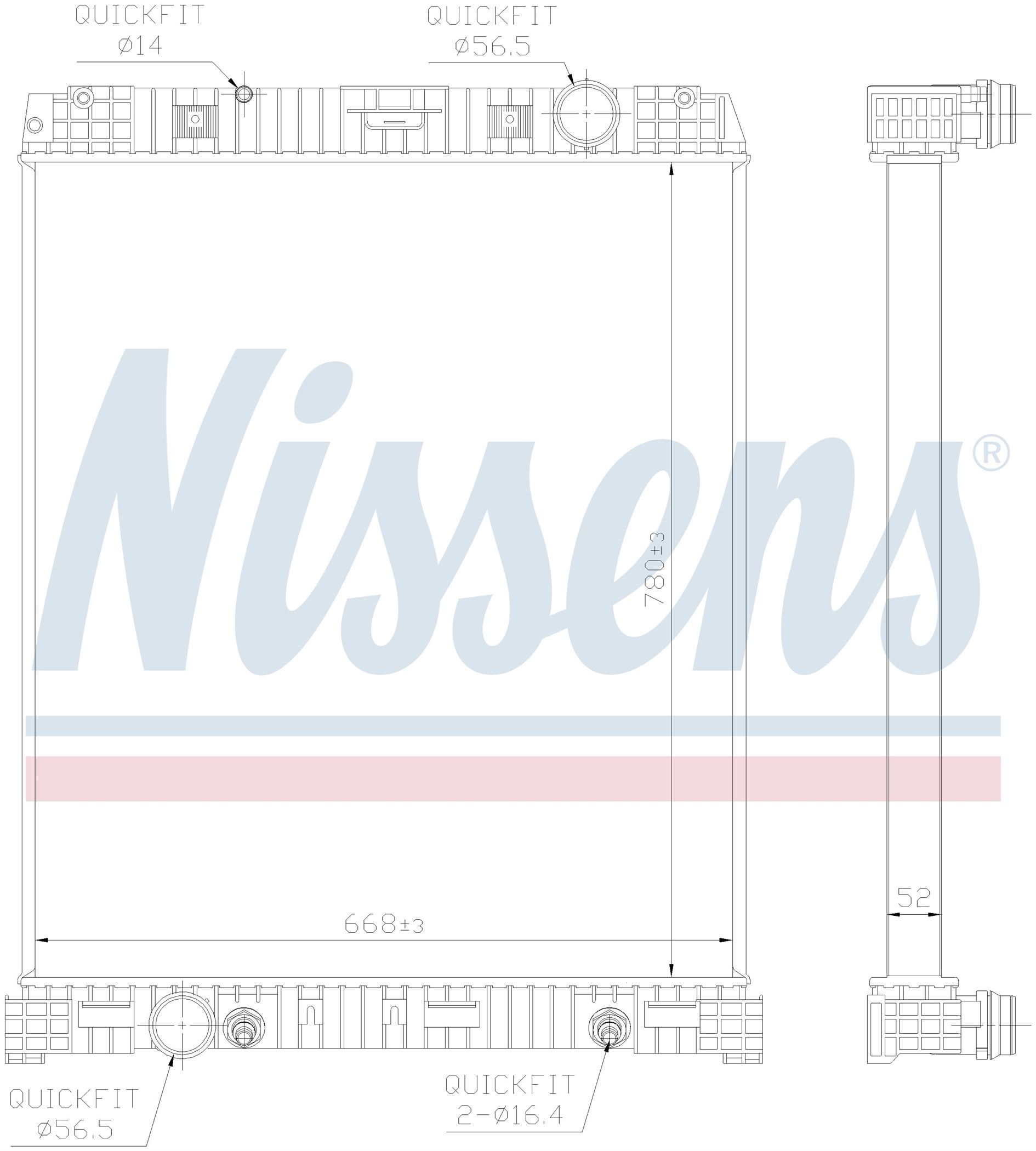 Радіатор MB AXOR-SERIES (2005) AXOR 1823