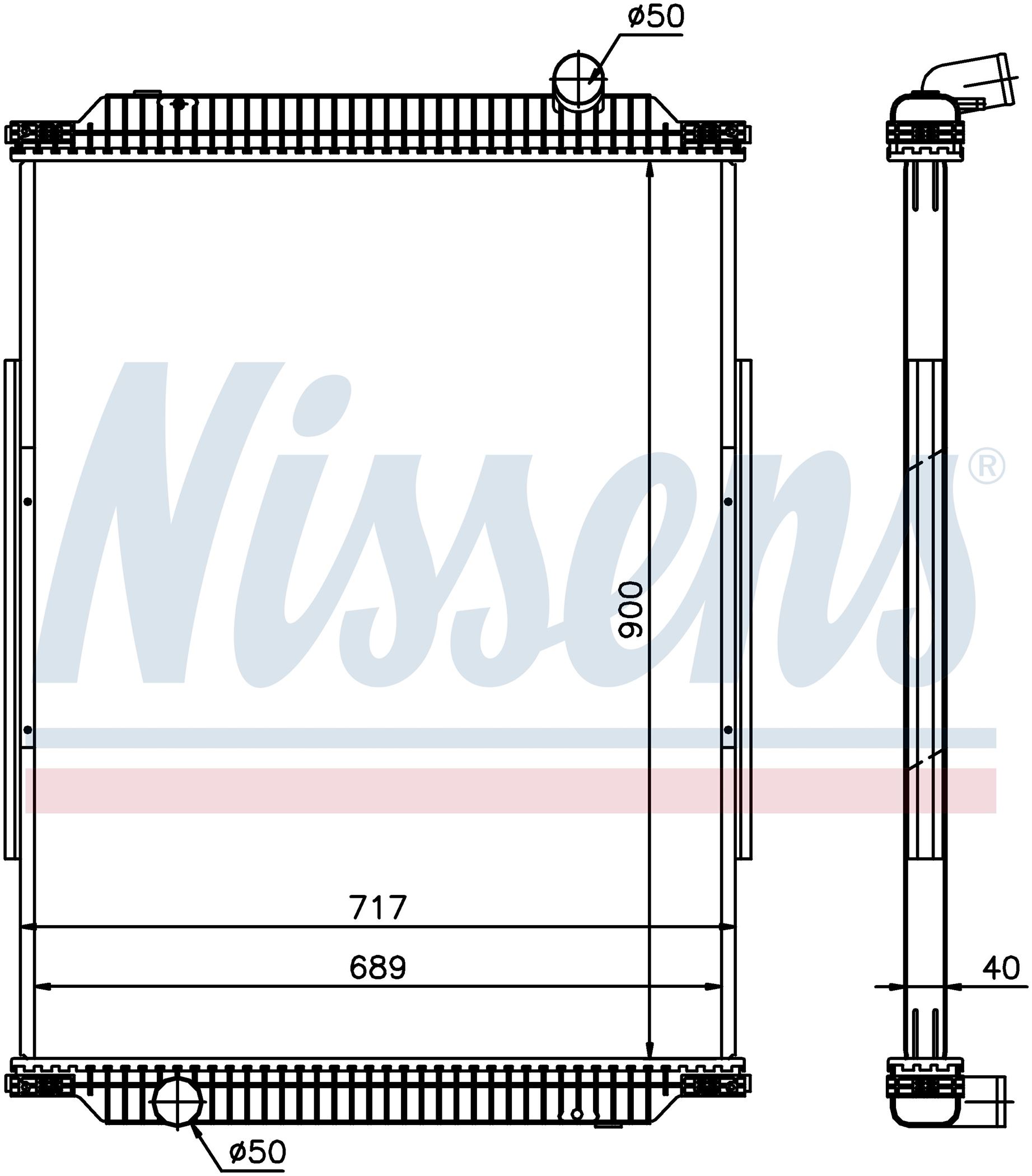 Радіатор RENAULT KERAX (1997) KERAX 300.26