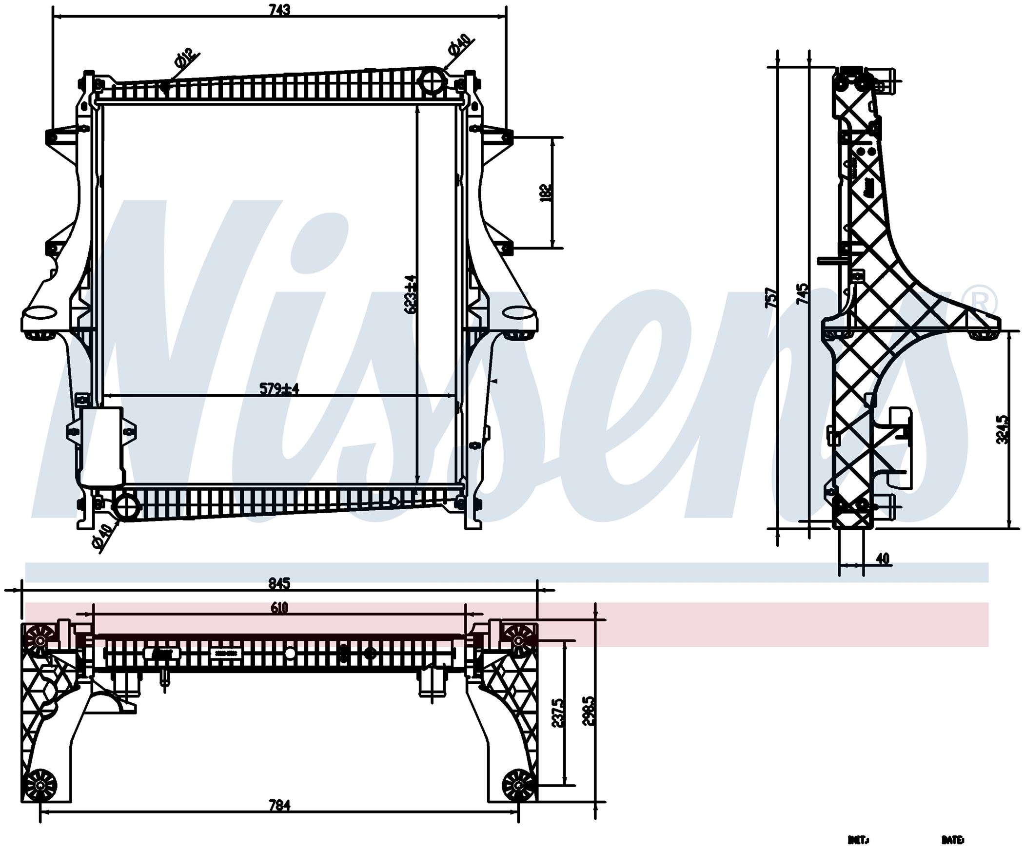 Радіатор RENAULT MASCOTT 120 (1999) 3.0 