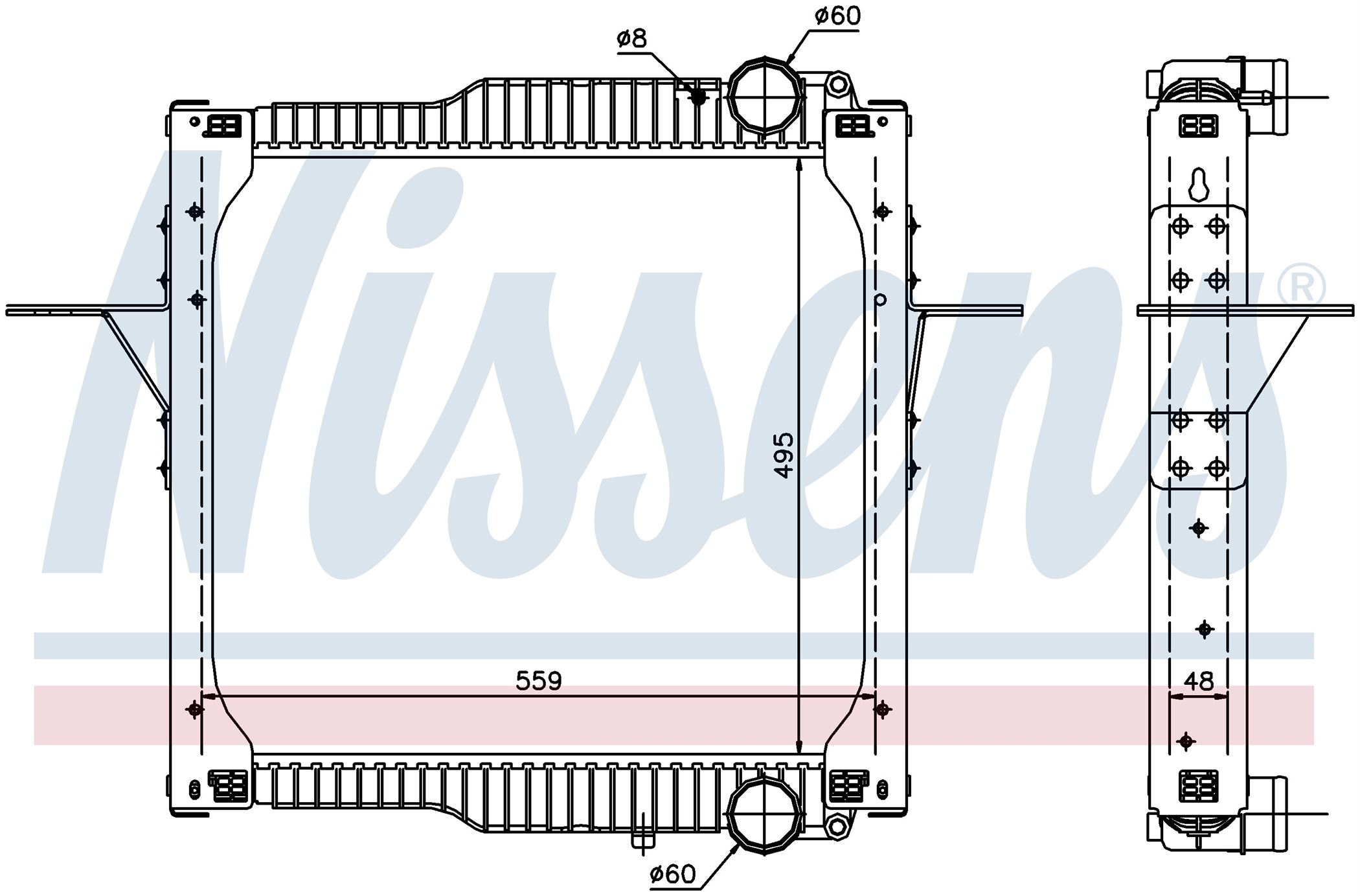 Радіатор RENAULT MIDLUM (2006) MIDLUM 180.08