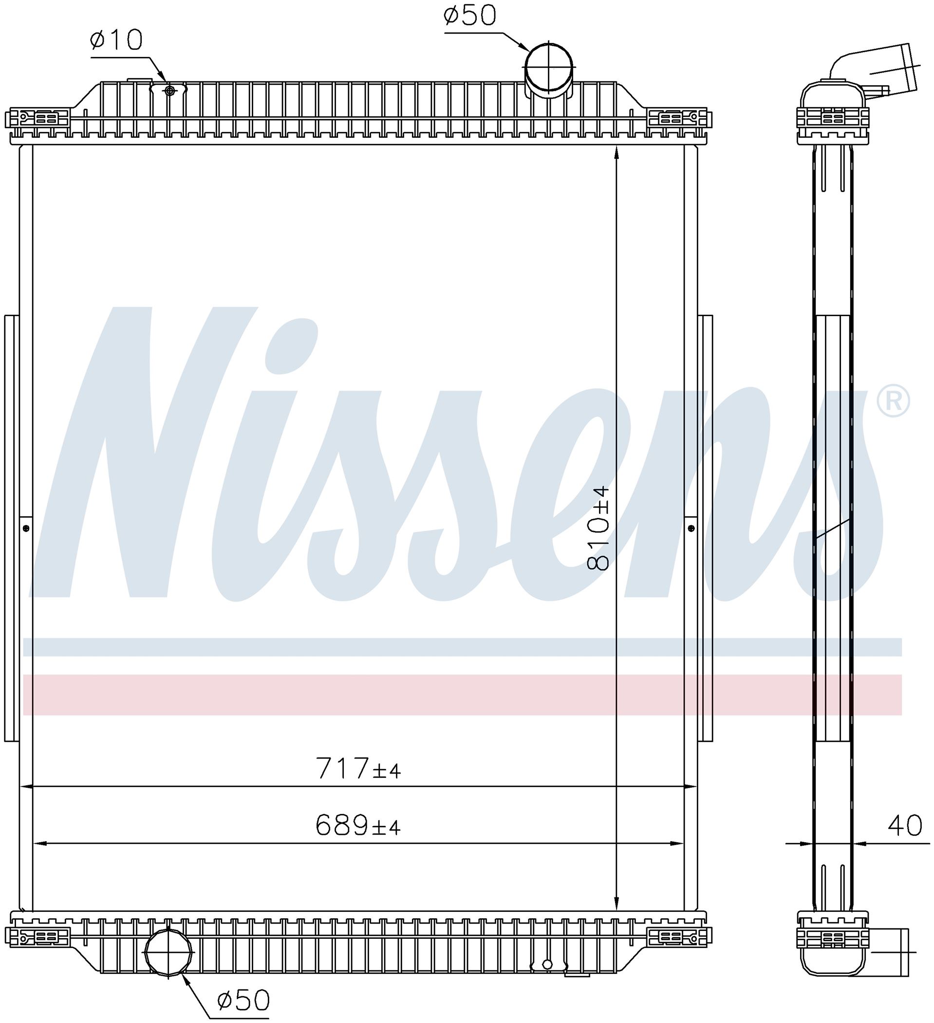 Радіатор RENAULT PREMIUM (1996) PREMIUM DISTRIBUTION 260.16
