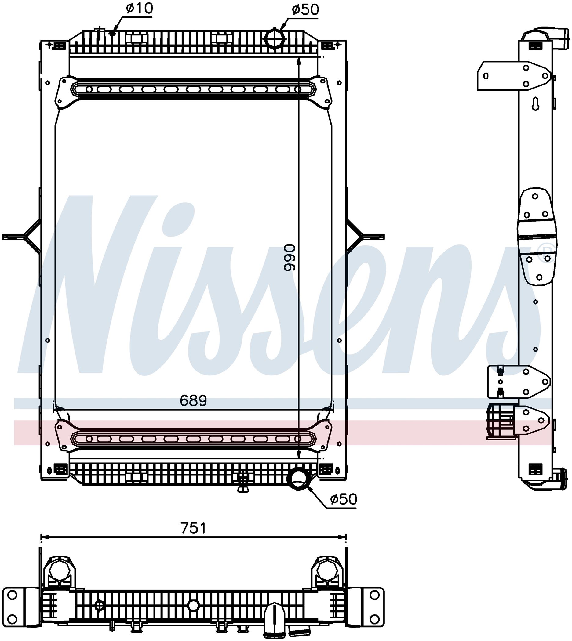 Радіатор RENAULT PREMIUM (2006) PREMIUM DISTRIBUTION 370.18 D