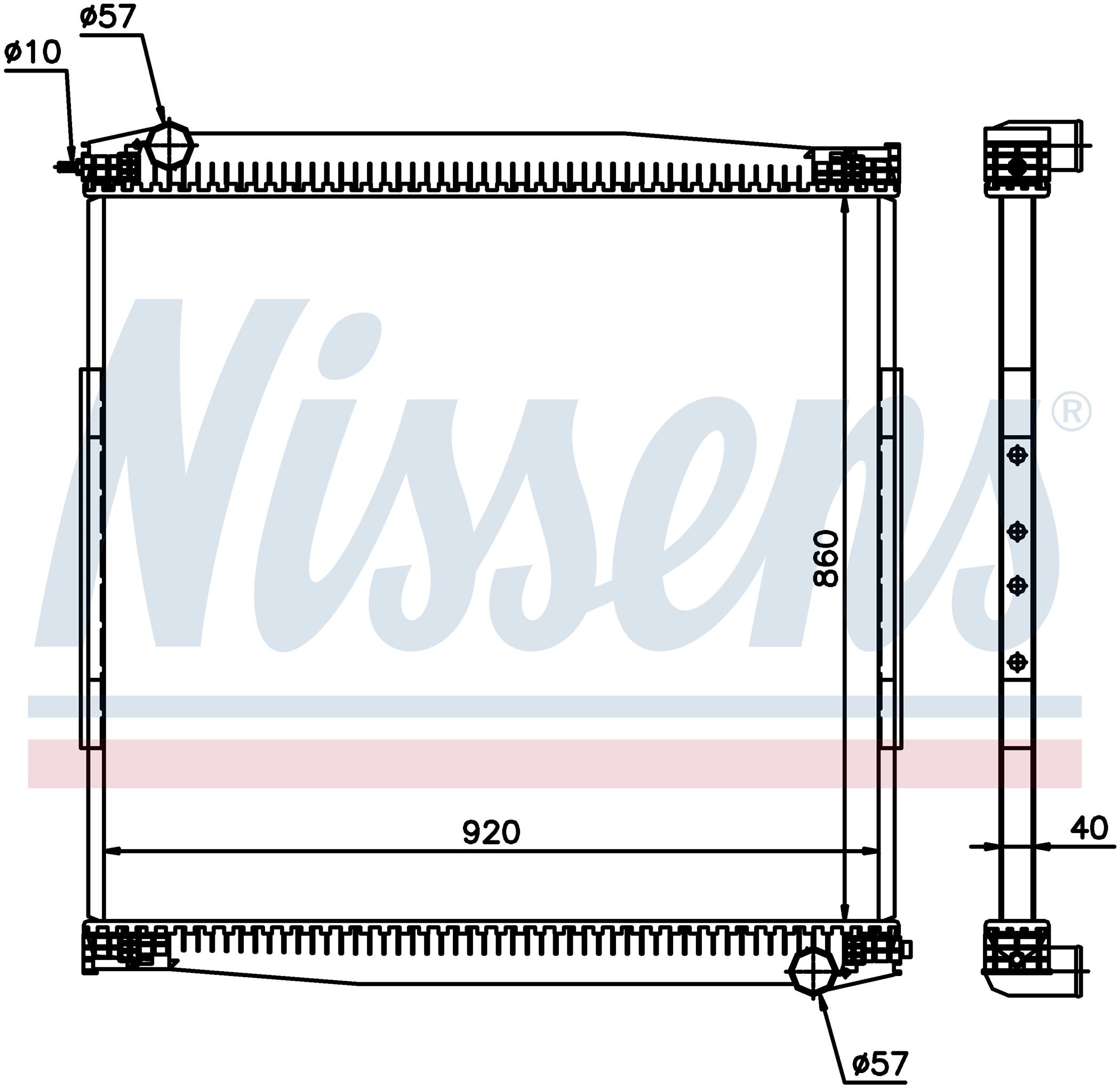 Радіатор SCANIA 4-SERIE (1996) 94C 220