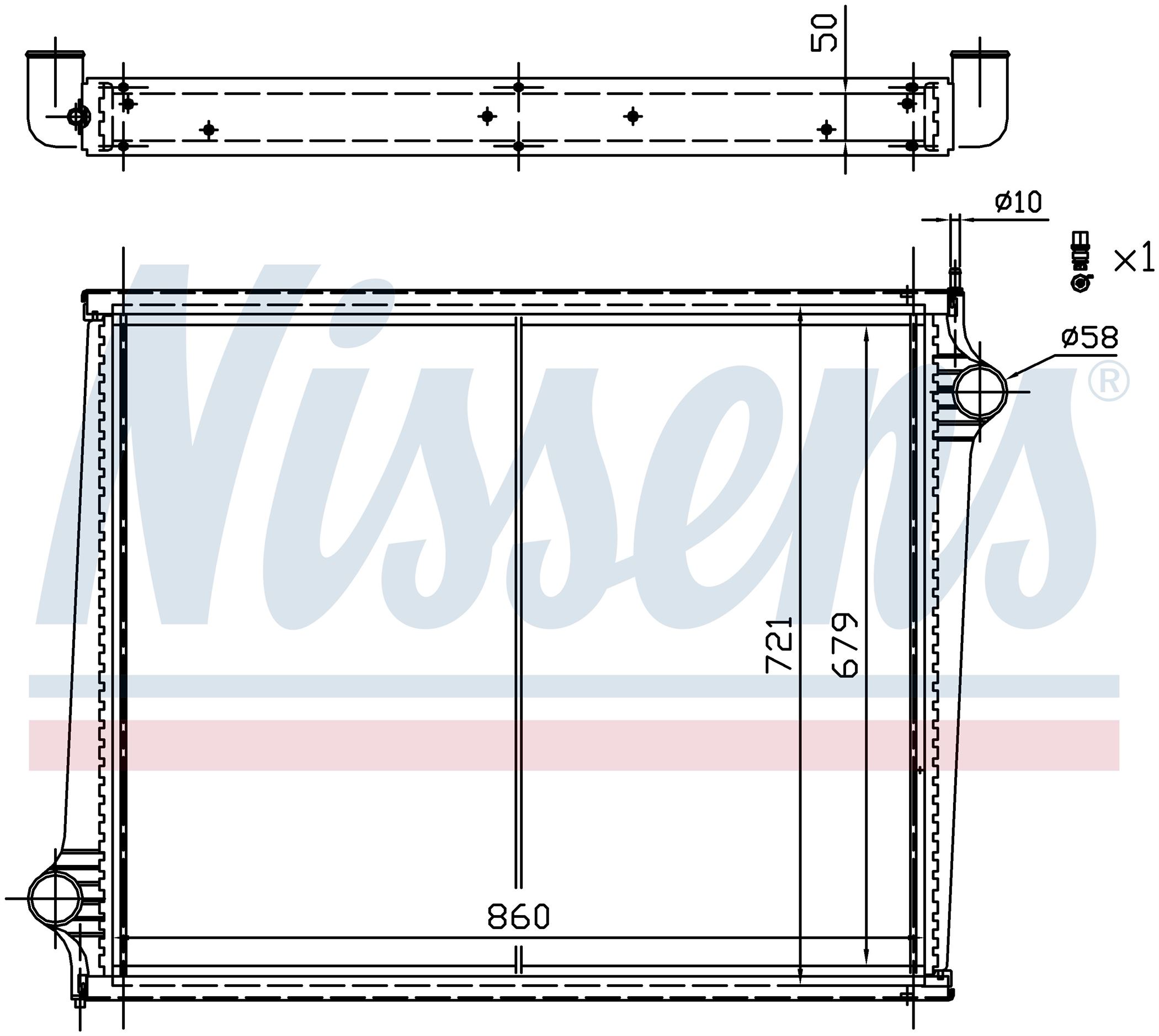 Радіатор SCANIA 4-SERIE (1996) 94C 220