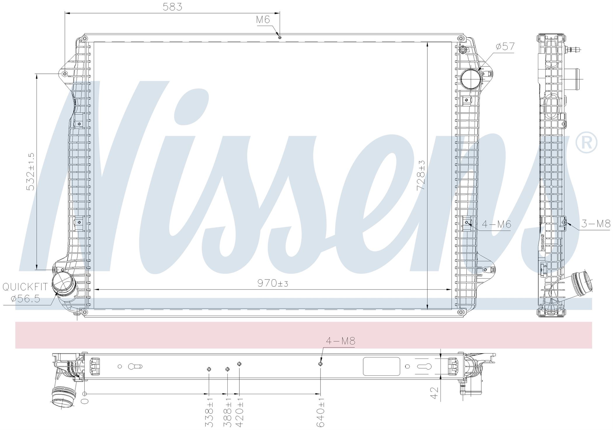 Радиатор SCANIA R-SERIE (2017) R410
