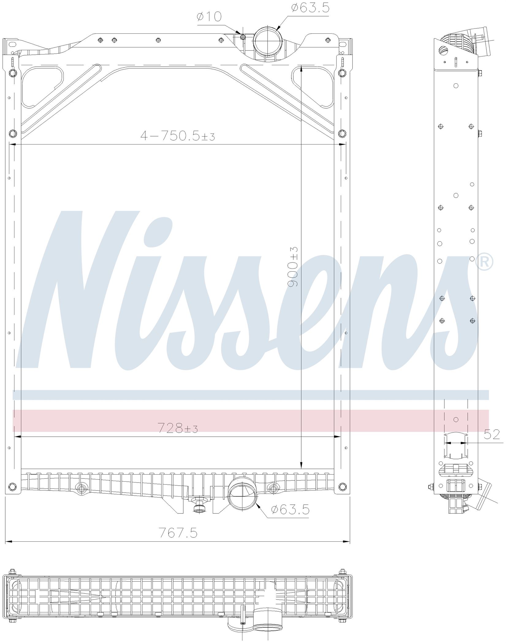 Радиатор VOLVO B SERIES (1991) B12